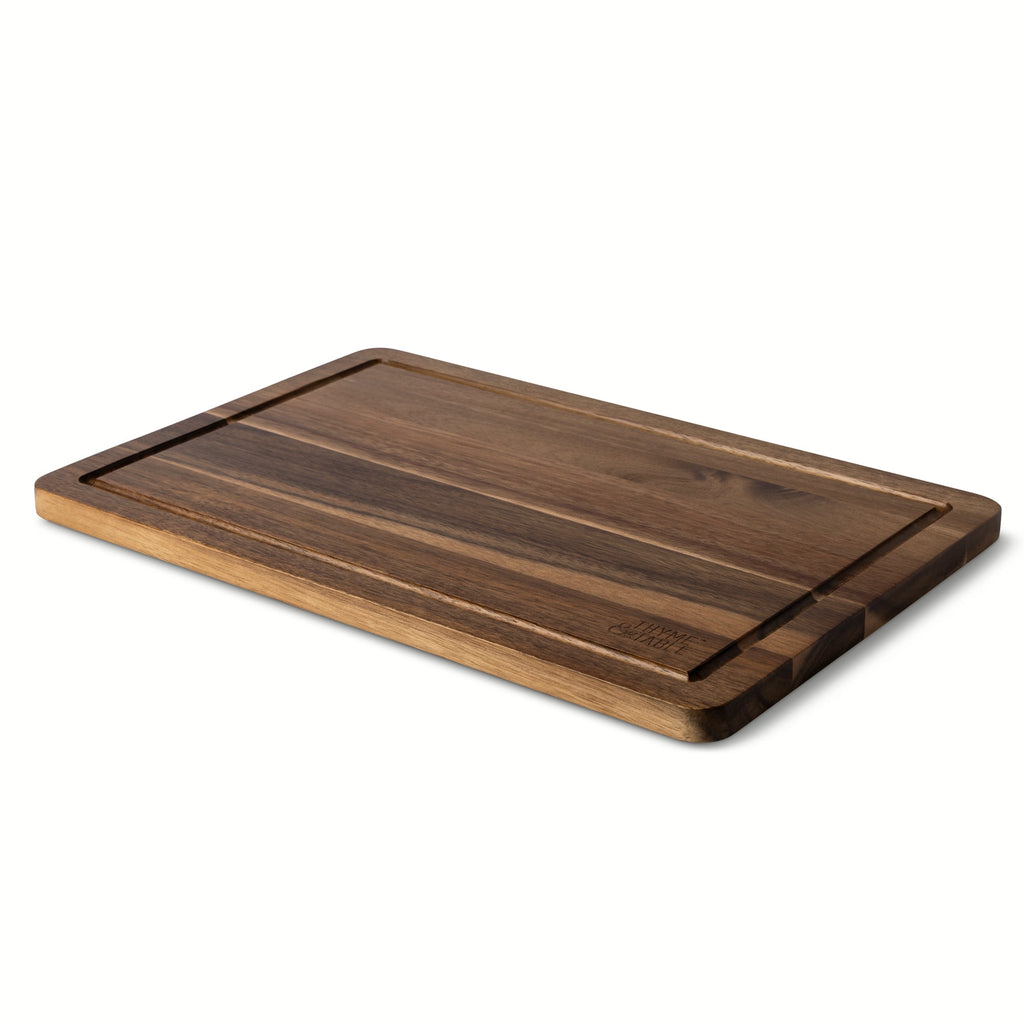 Thyme & Table Large 12"x18" Acacia Wood Cutting Board with Triangle Shaped Anti-Slip Grips - Image 3