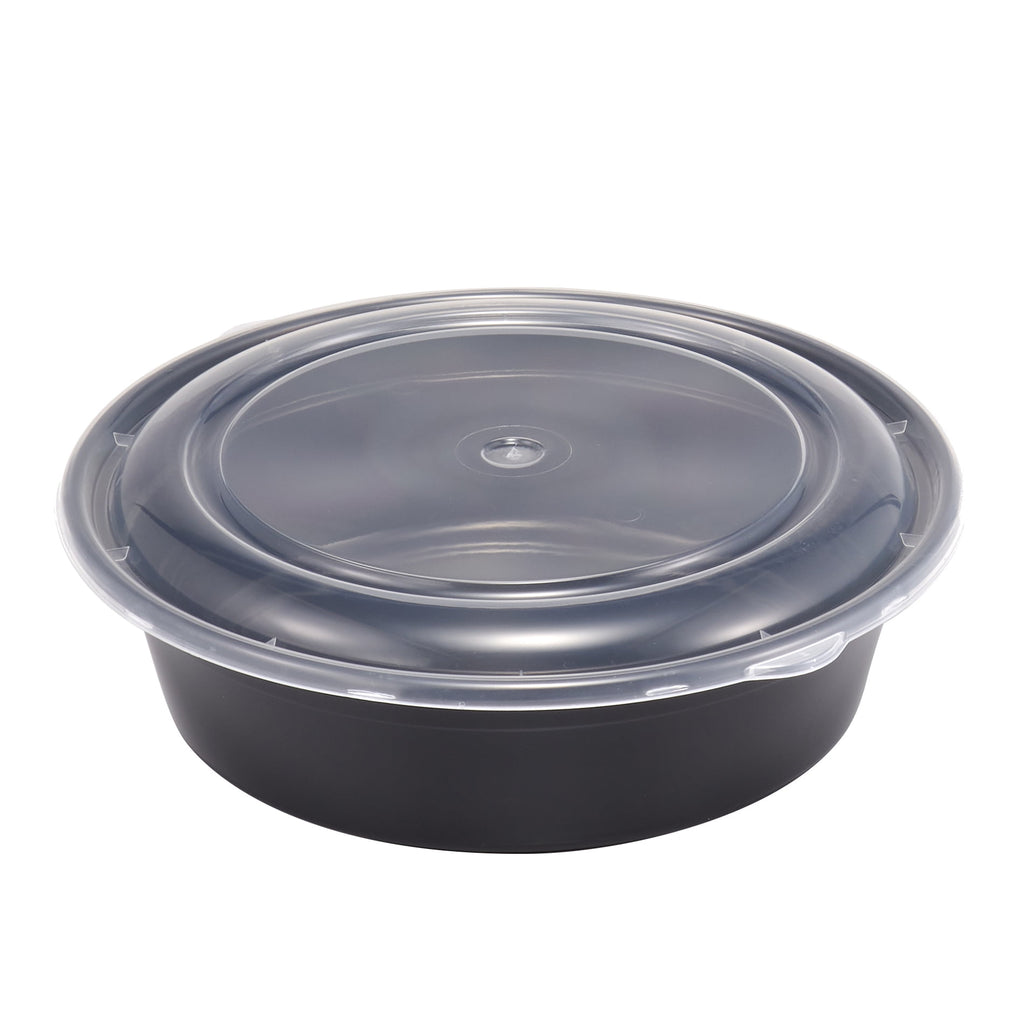 Mainstays 5-Pack Round Meal Prep Containers with Lids, 1L, BPA-Free, Microwave & Dishwasher Safe, Ideal Use for Meal ... - Image 2