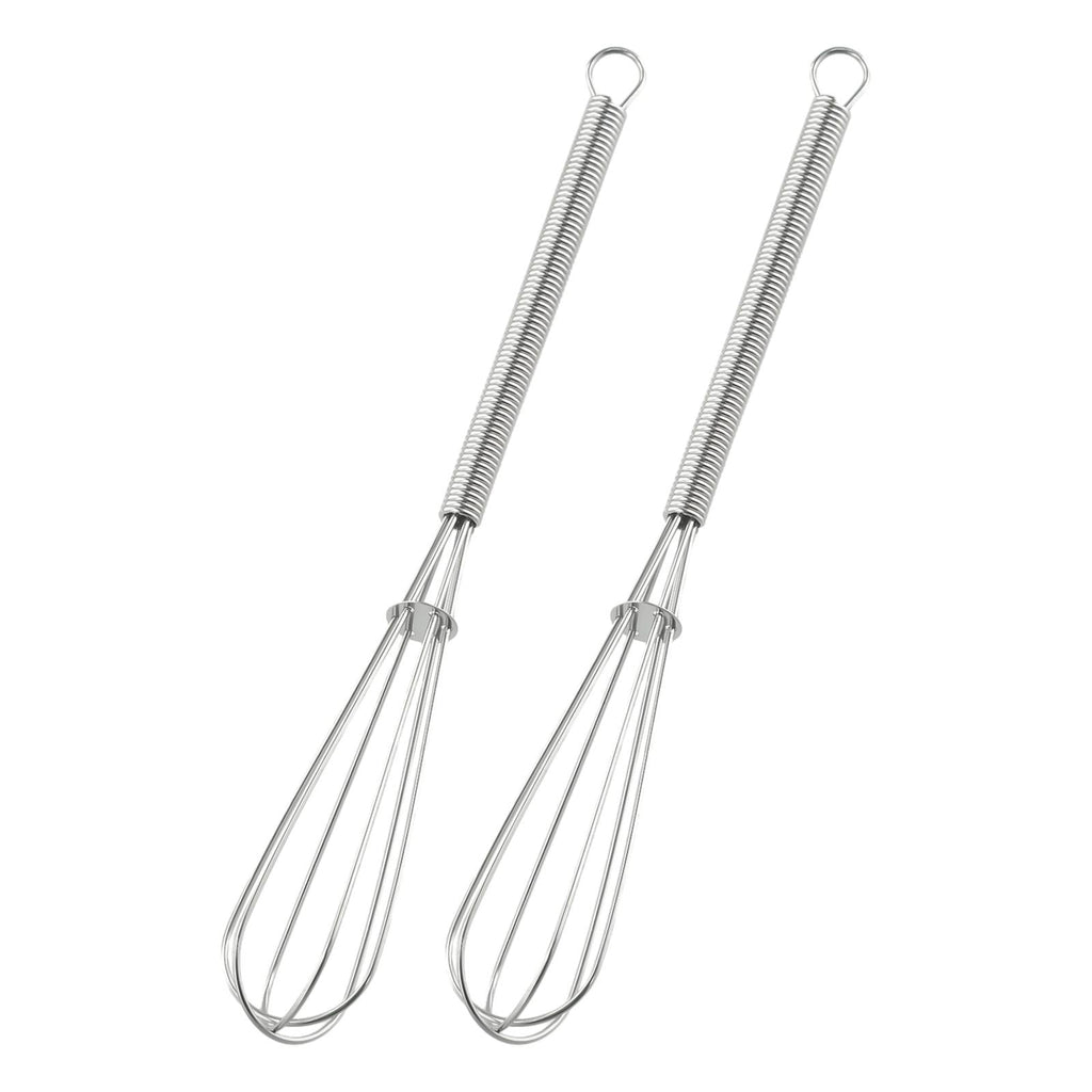 2PCS Mini Small Stainless Steel Balloon Wire Whisk Set Whip Mix Stir Beat - Image 4