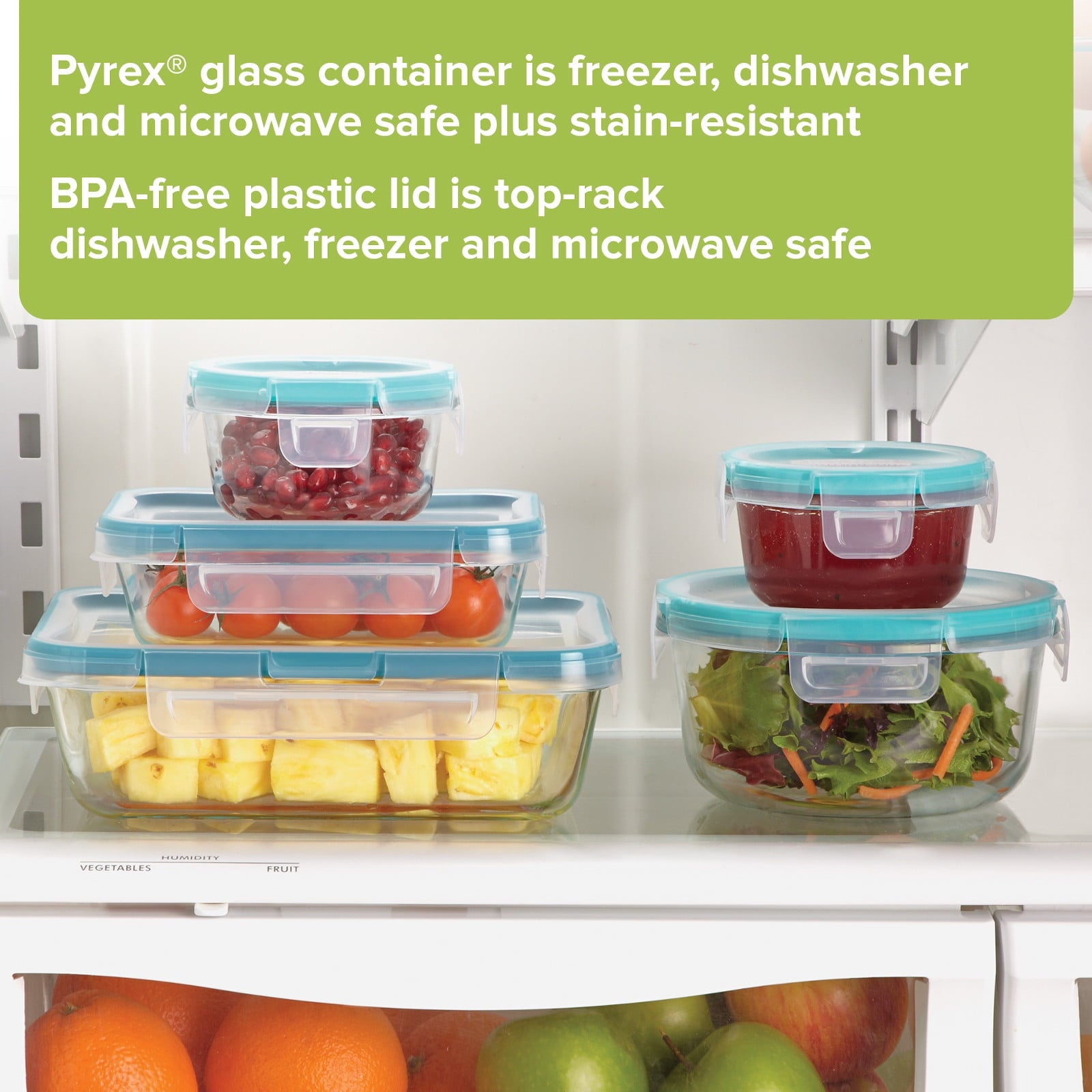 Snapware Total Solution Glass Storage Set, 10 Piece - Image 5