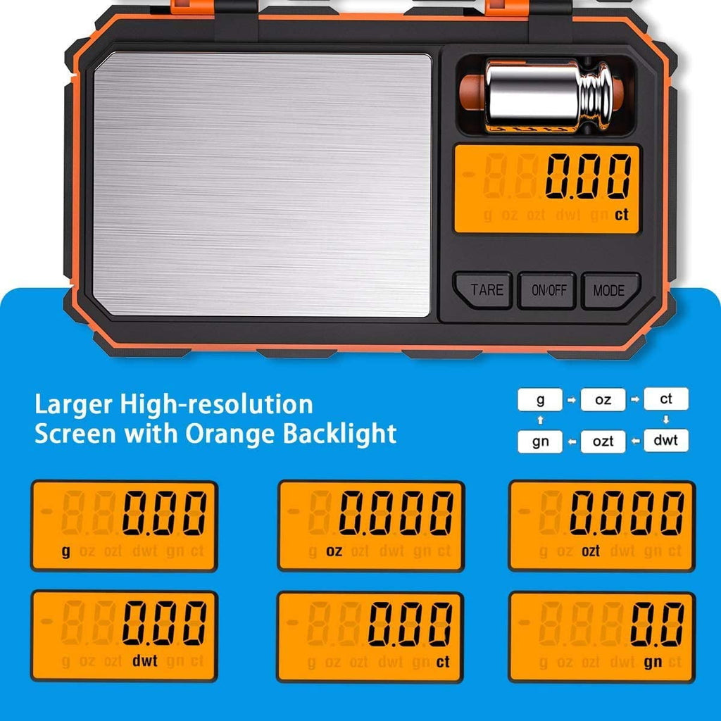 Brifit Digital Scale, 200g/0.01g Mini Scale Electronic Smart Scale 50g Calibration Weight LCD Backlit Display Tare Fu... - Image 4