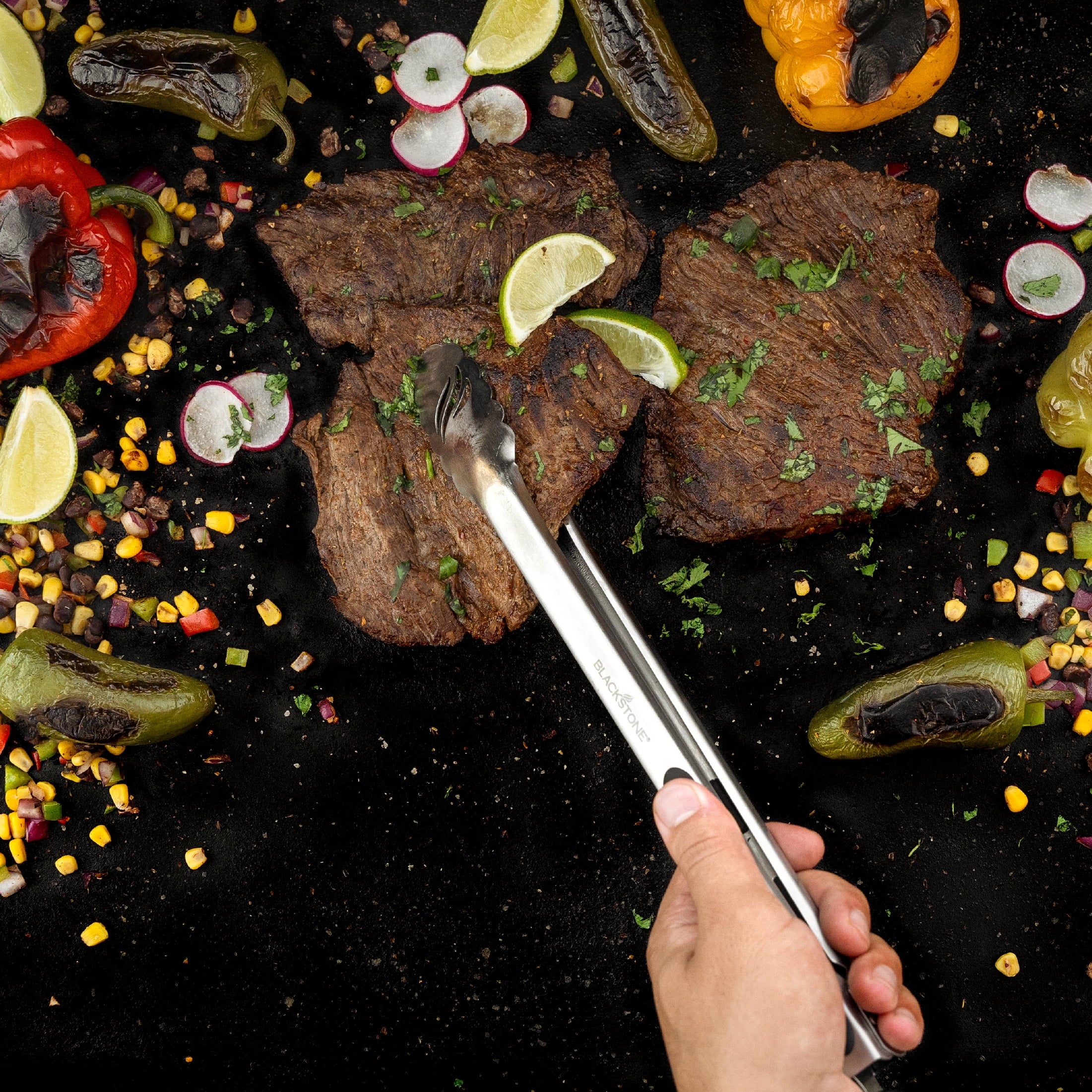 Blackstone Tongs Silicone Non-Slip Grip Stainless Steel - Image 4