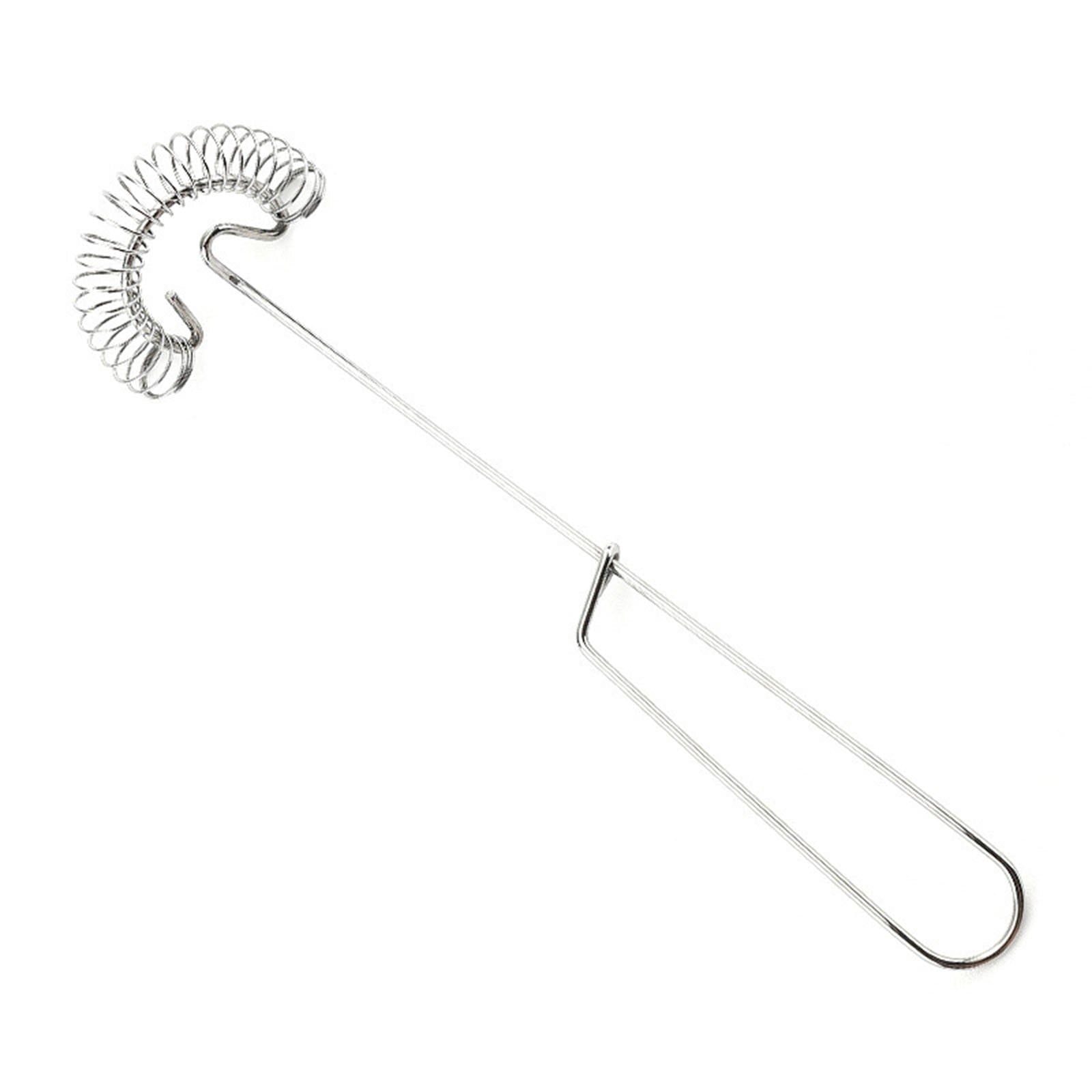 Small Whisk Mixer, Flat Whisk Handheld, 10 Inch Stainless Steel Wire Egg Whisk, Spring Coil Whisk, Stainless Steel Eg... - Image 3