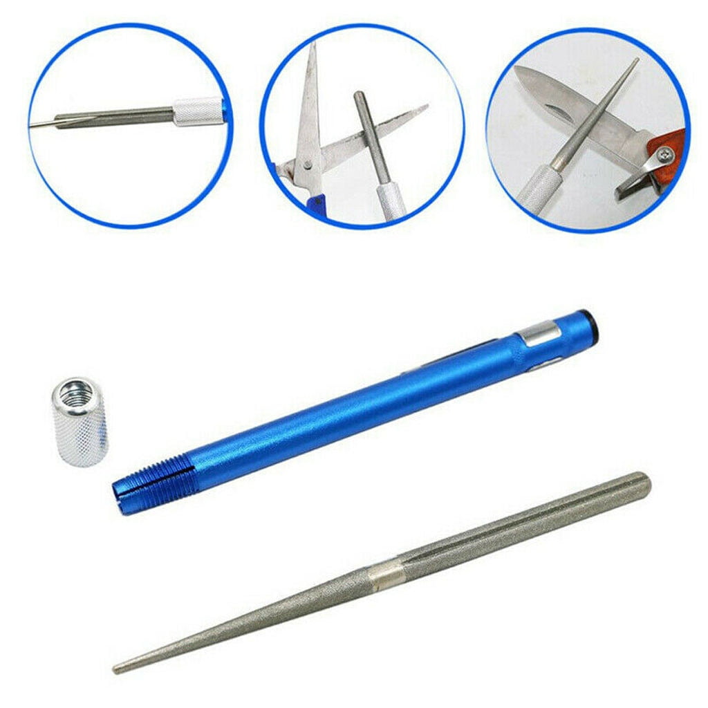 2Pcs Serrated Knife Sharpener, Retractable Diamond Sharpening Rod Portable Pocket Knife Steel Sharpener Rod Multifunc... - Image 5