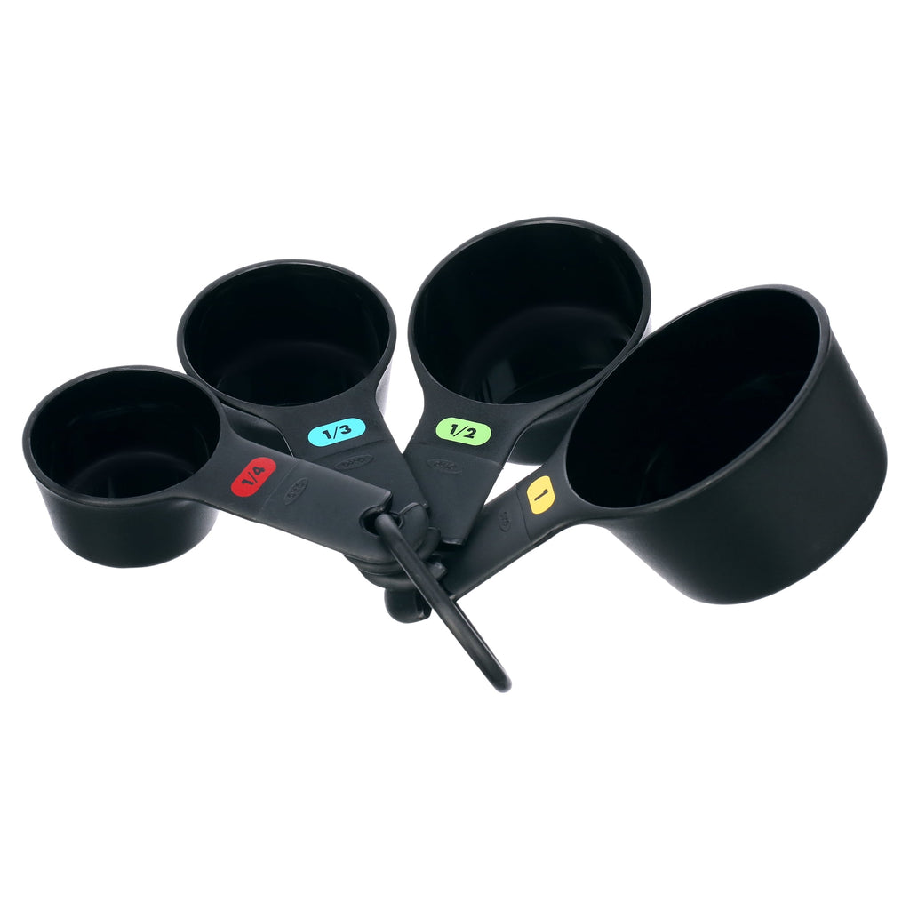 OXO Softworks Plastic Measuring Cups and Spoons Set, Black - Image 6