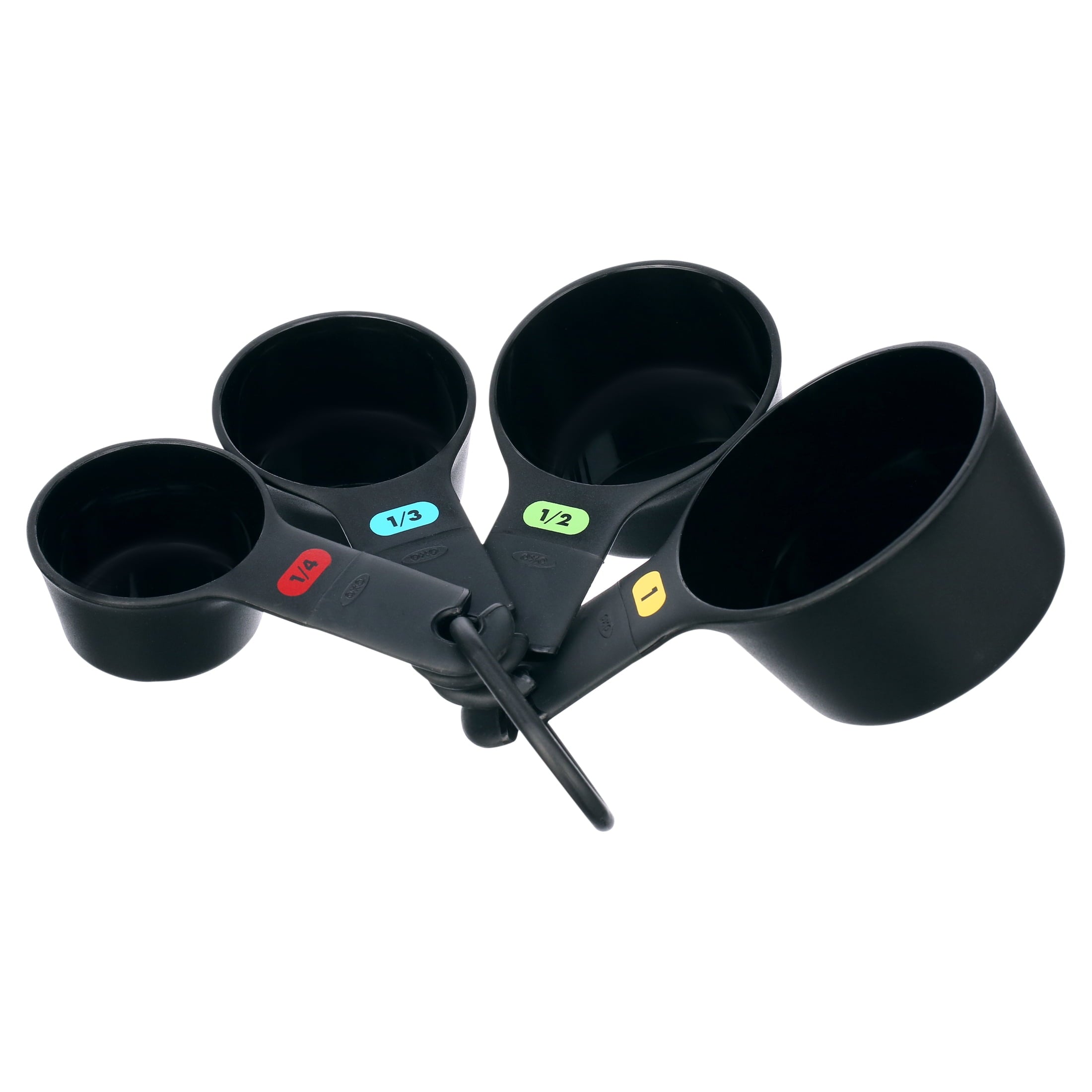 OXO Softworks Plastic Measuring Cups and Spoons Set, Black - Image 6