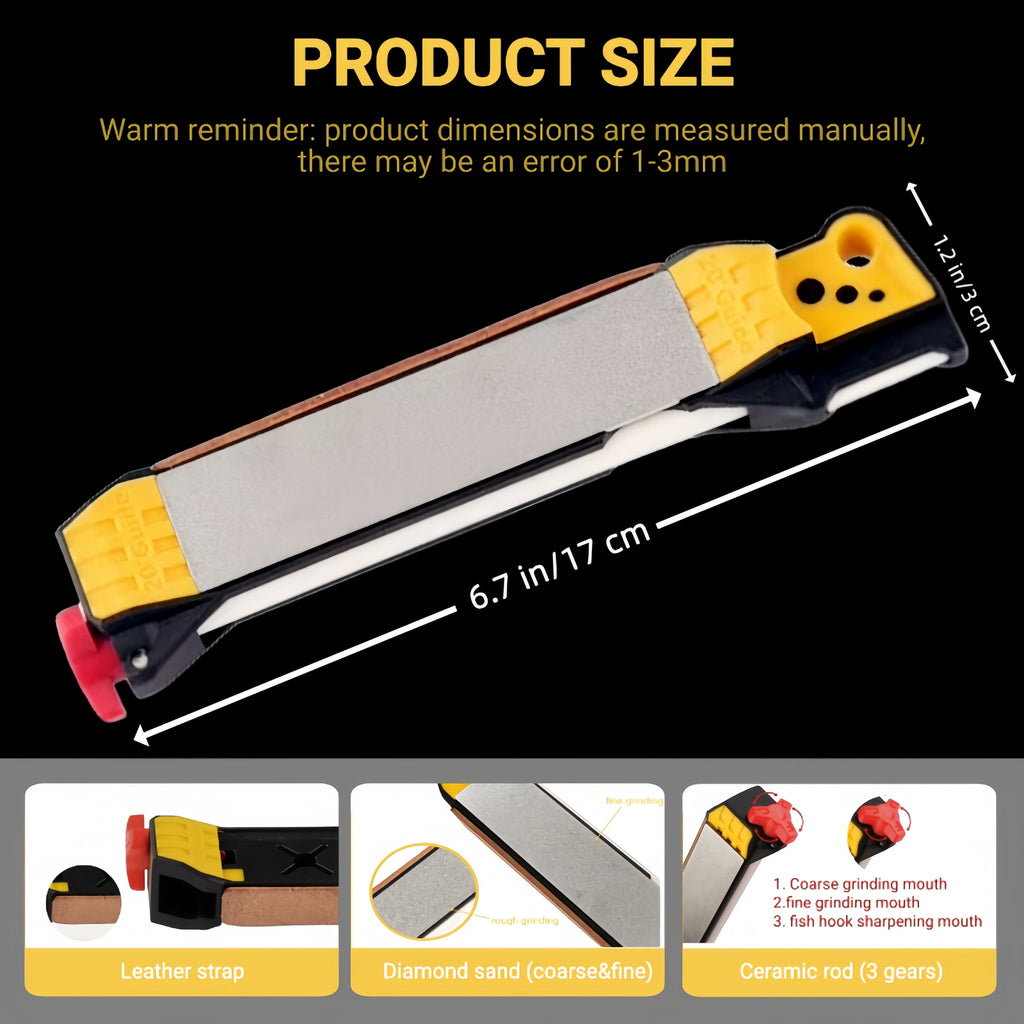 Guided Field Knife Sharpener Tool in Compact Design for On-the-Go Sharpening - Image 3