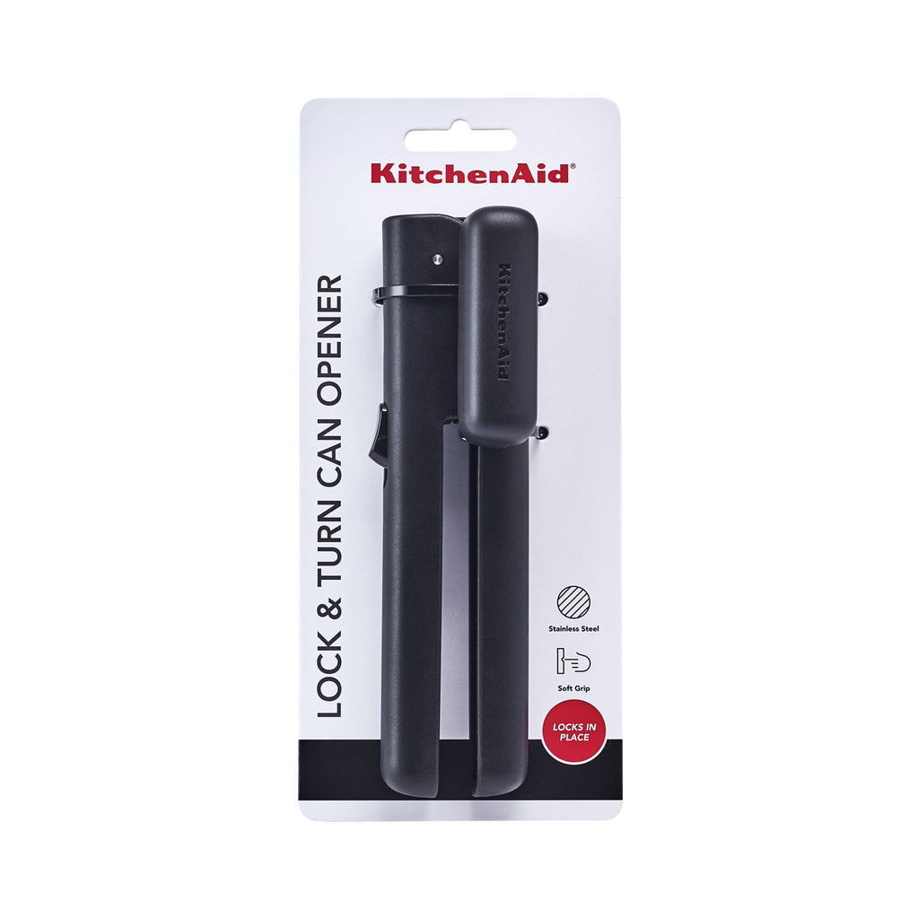 Stainless Steel Manual Can Opener with Locking Handles, Black - Image 6