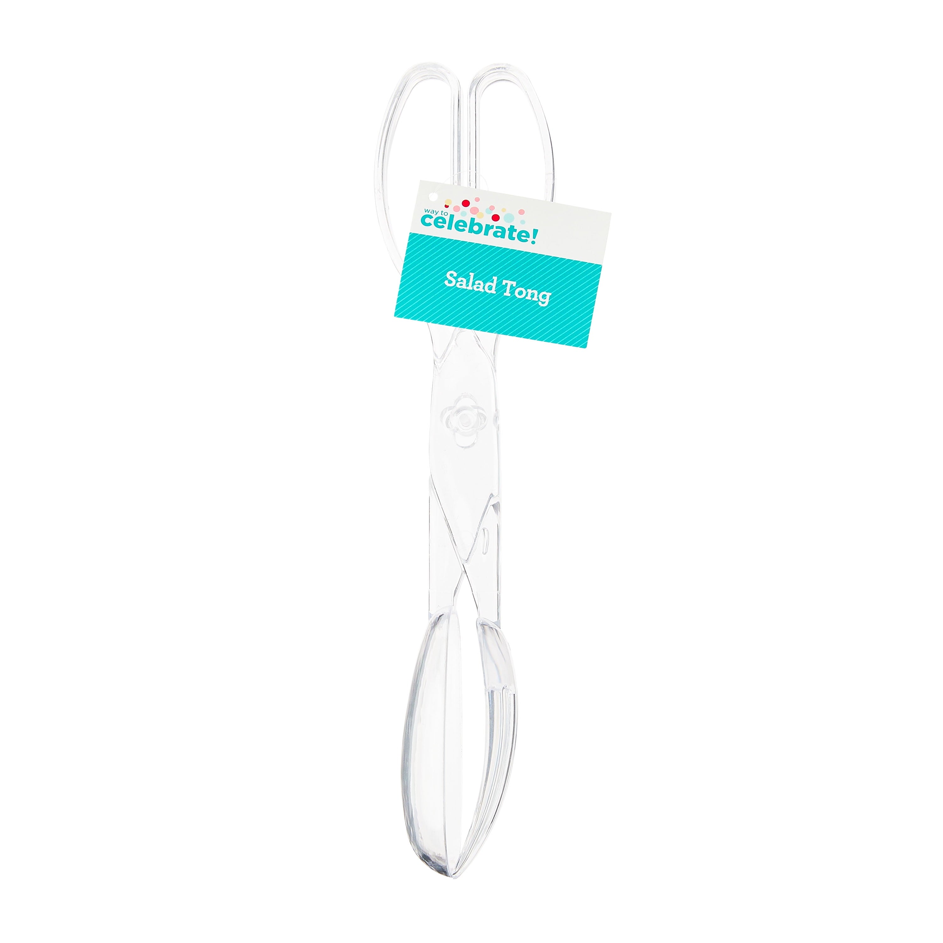 Clear Plastic Salad Tongs, 11", by Way To Celebrate - Image 5