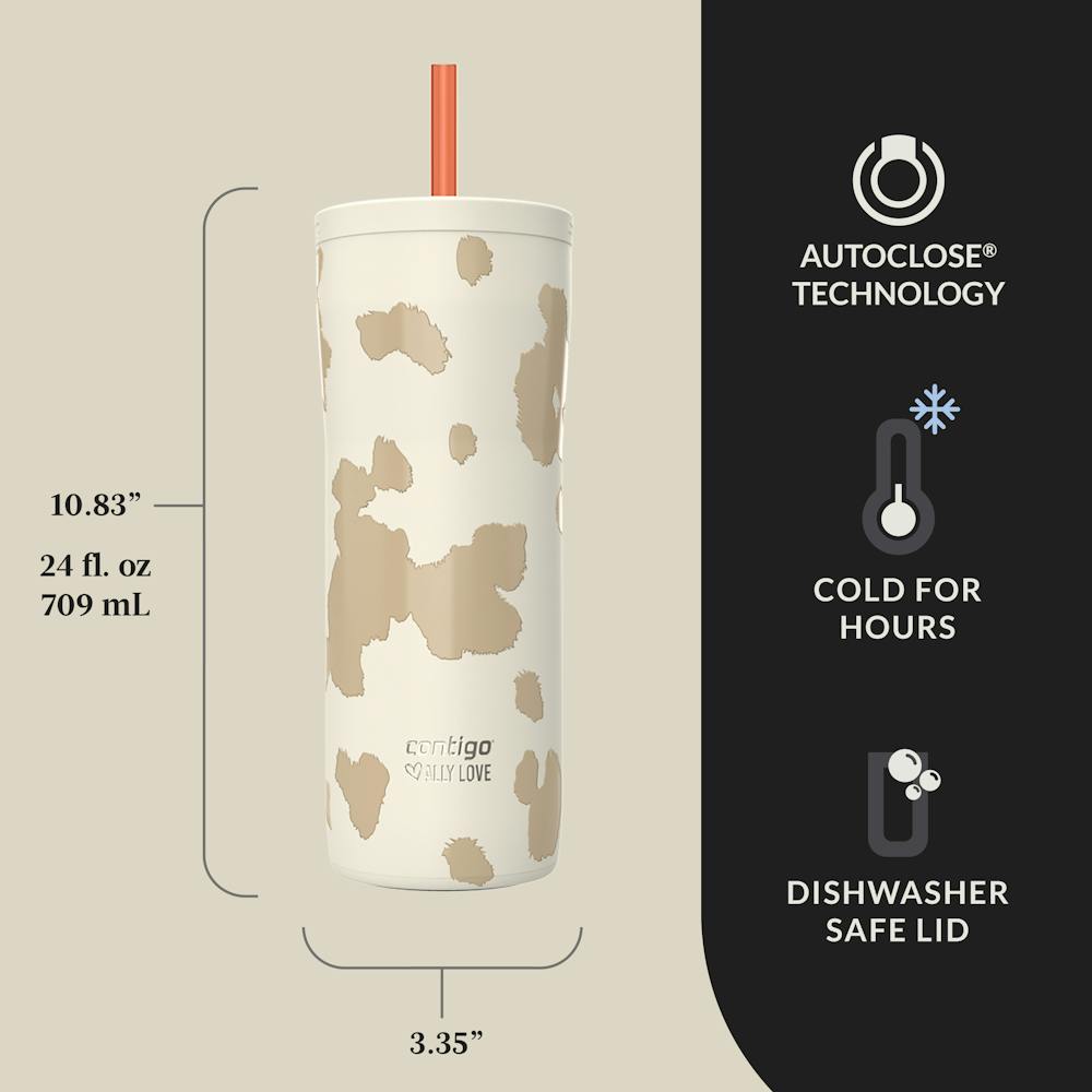 Contigo® x Ally Love Streeterville 2.0 Stainless Steel Tumbler with Straw, 24oz