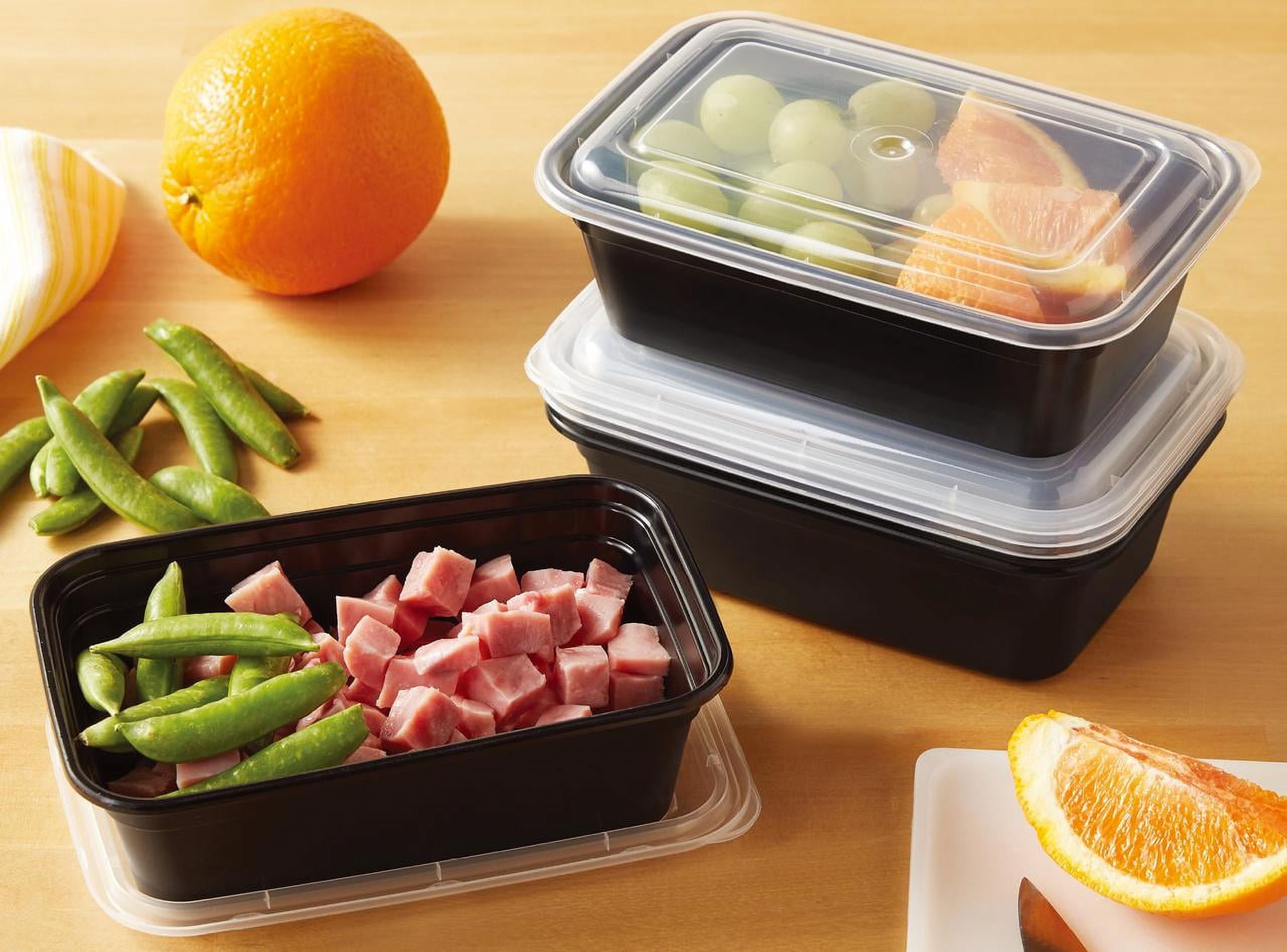 Mainstays 5-Pack Snack Meal Prep Containers with Lids, 3-Cup Capacity, BPA-Free, Microwave & Dishwasher Safe, Made fo... - Image 5
