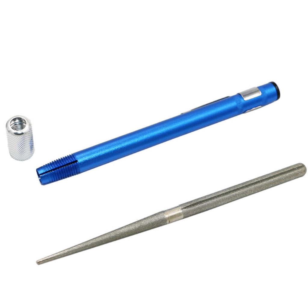 2Pcs Serrated Knife Sharpener, Retractable Diamond Sharpening Rod Portable Pocket Knife Steel Sharpener Rod Multifunc... - Image 2