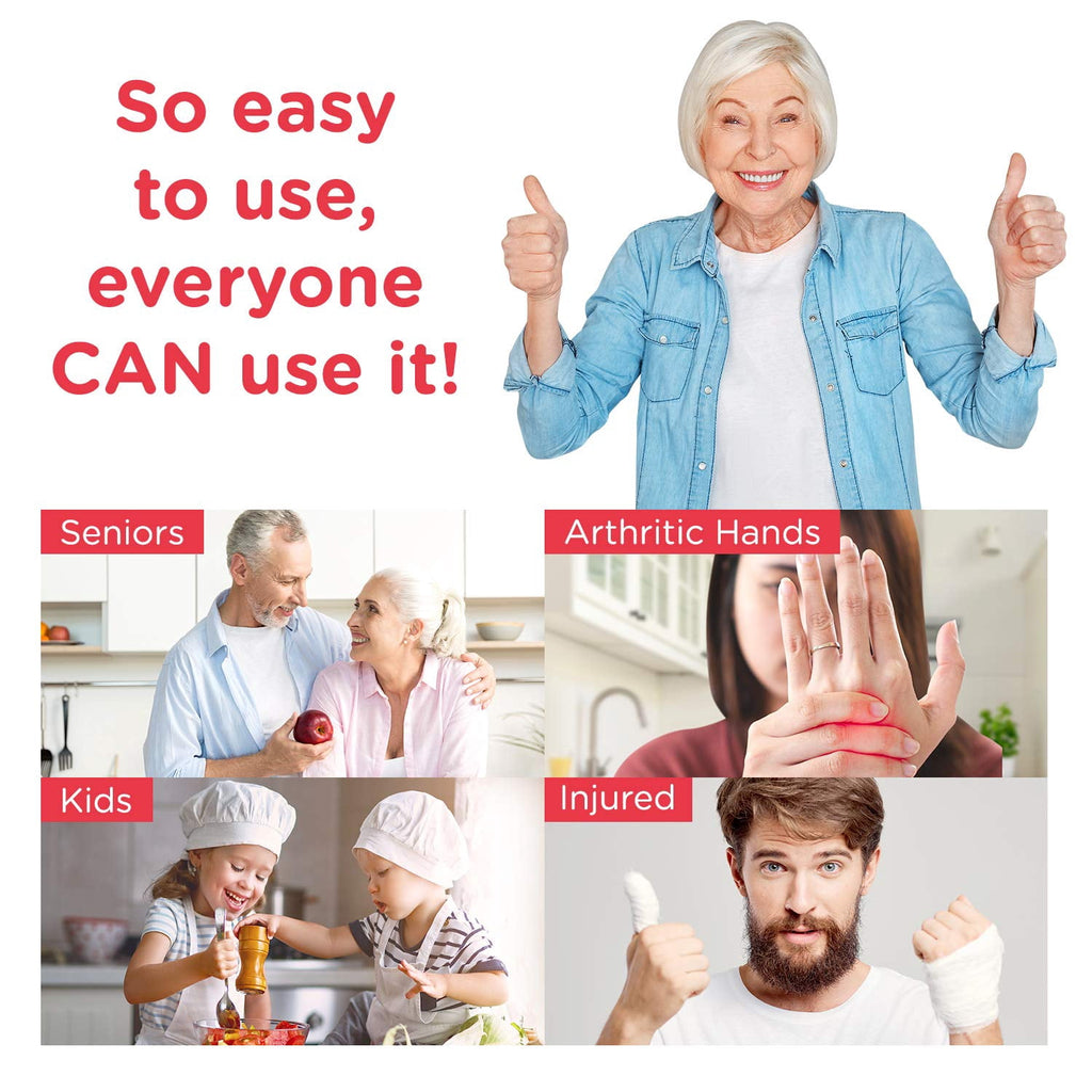 Kitchen Mama Handheld Electric Can Opener (Red) - Image 6