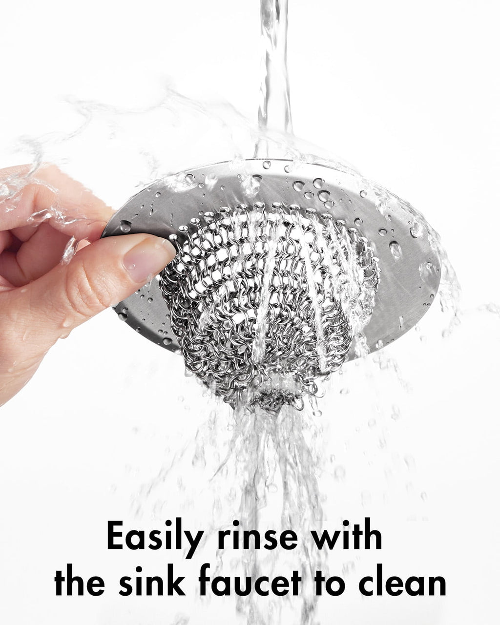 WOKDADA Revolutionary Kitchen Sink Strainer, Patented Reversible Chain Mesh, Effortless Cleaning & Food Catcher, No C... - Image 6