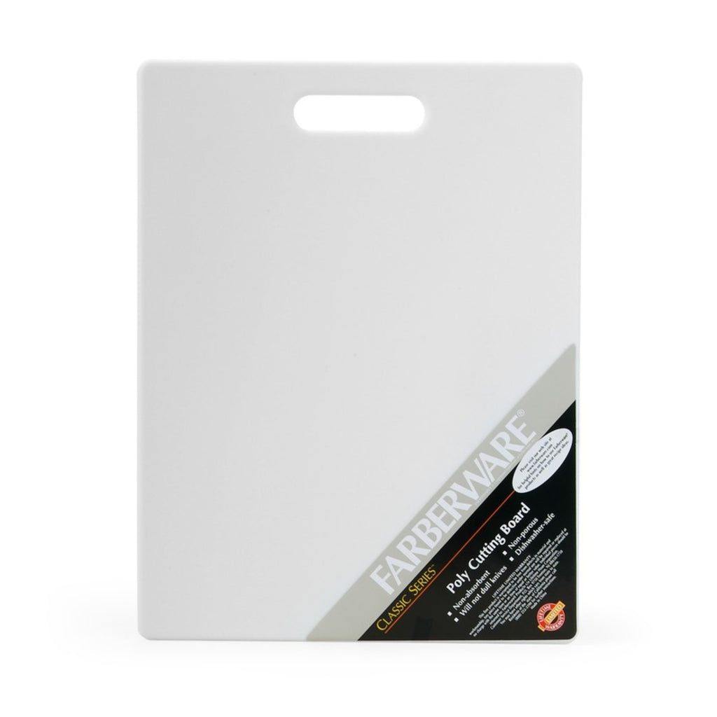 11-inch x 14-inch Poly Kitchen Cutting Board White - Image 4