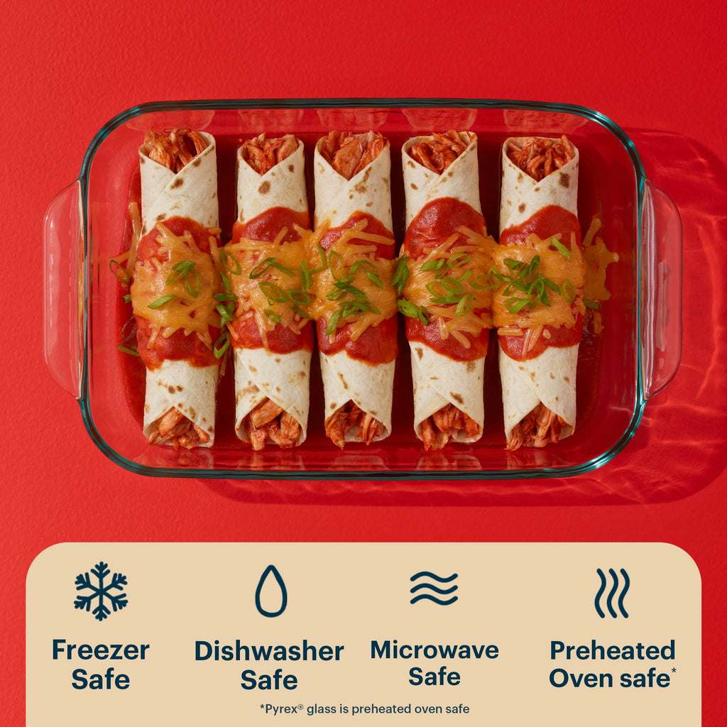 Pyrex Basics 2 Piece Bakeware Value Pack, 3qt and 2qt Oblongs - Image 4
