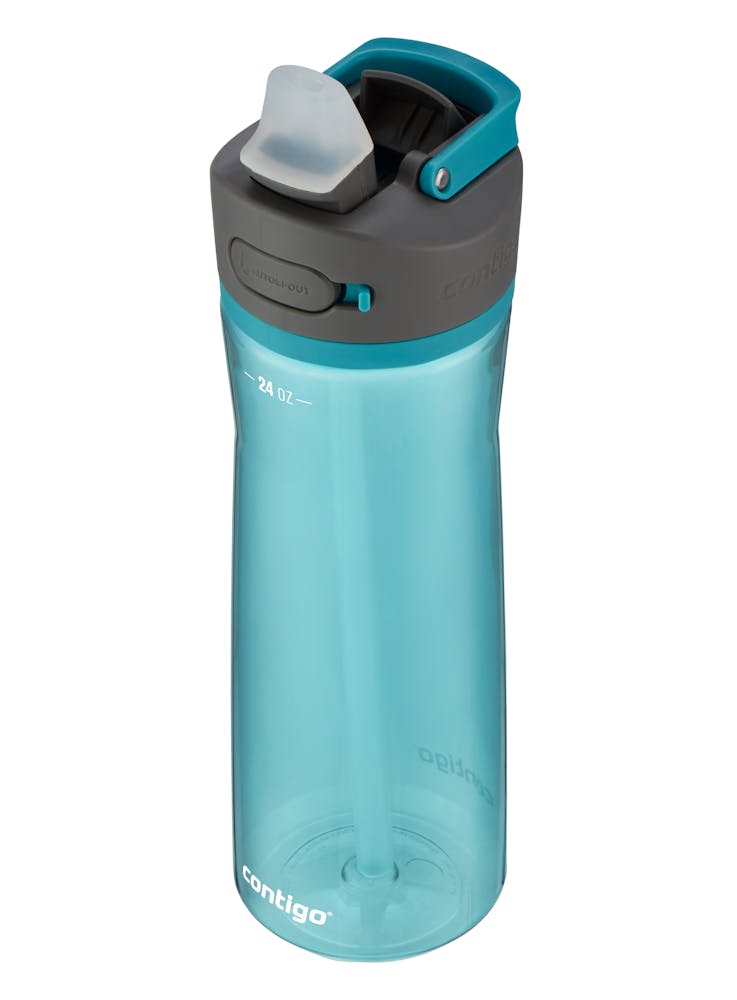 auto spout reusable water bottle