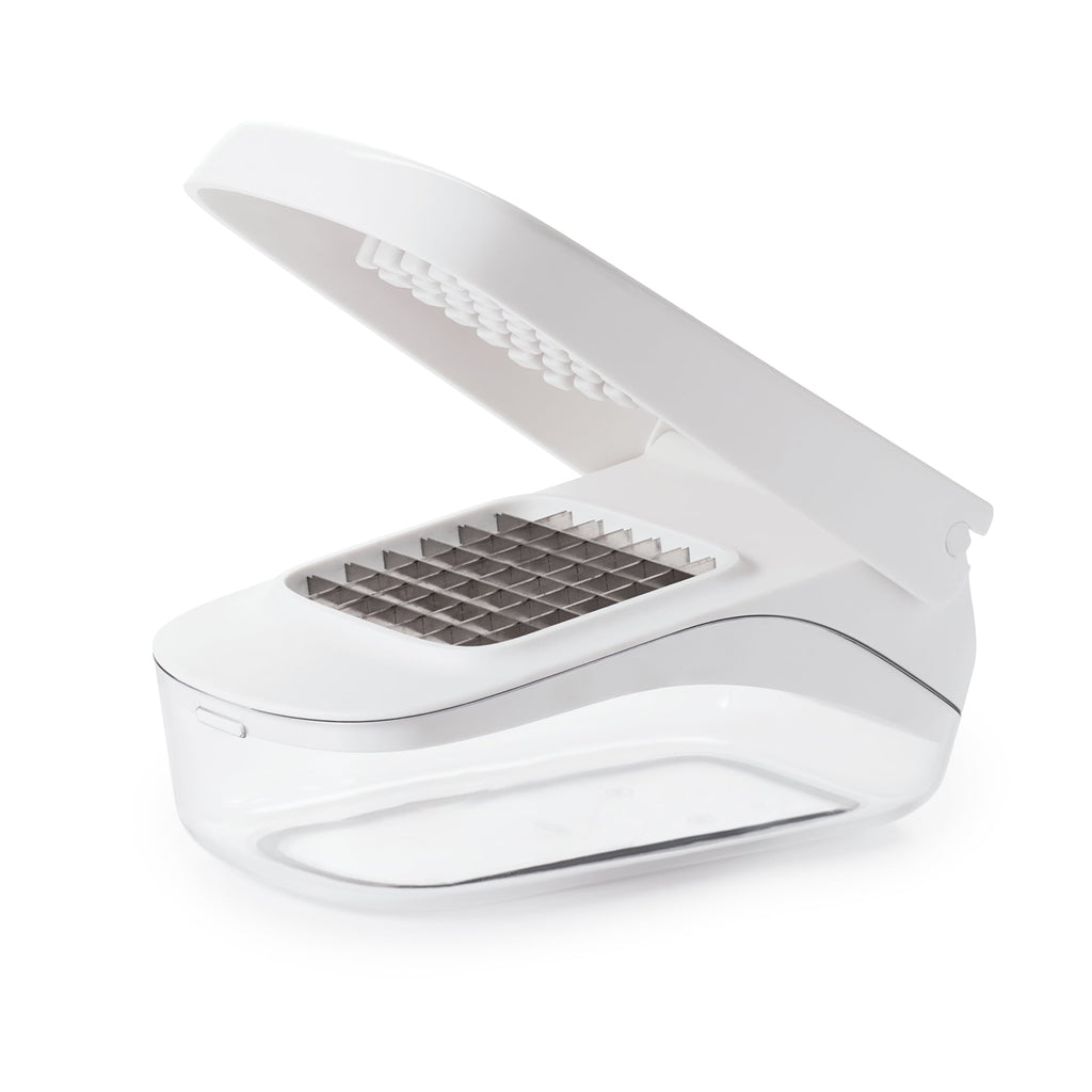 OXO Softworks Stainless Steel Blade Vegetable Chopper with Easy Pour Opening - Image 2