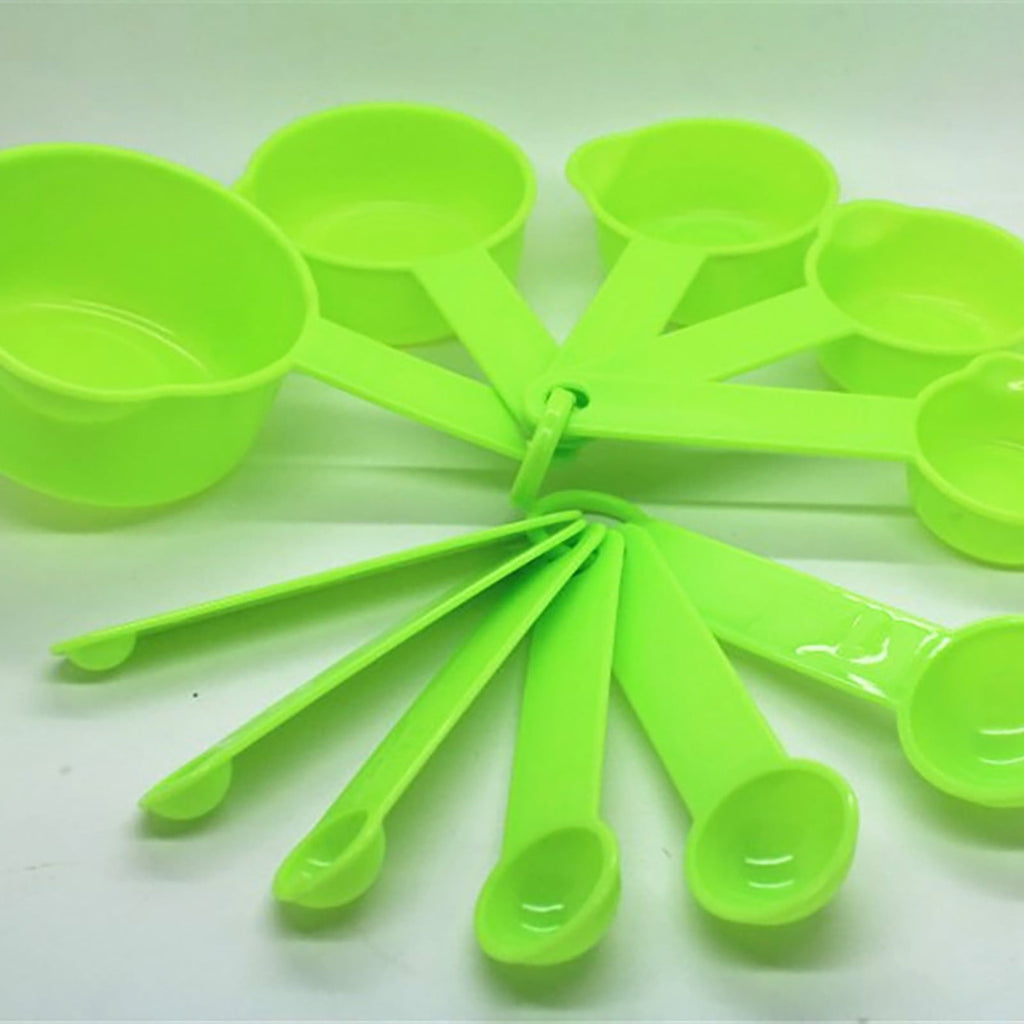 Plastic Measuring Spoons Set of 11, Baking & Cooking Tools with Marked Scale for Dry & Liquid Ingredients, Includes 1... - Image 6