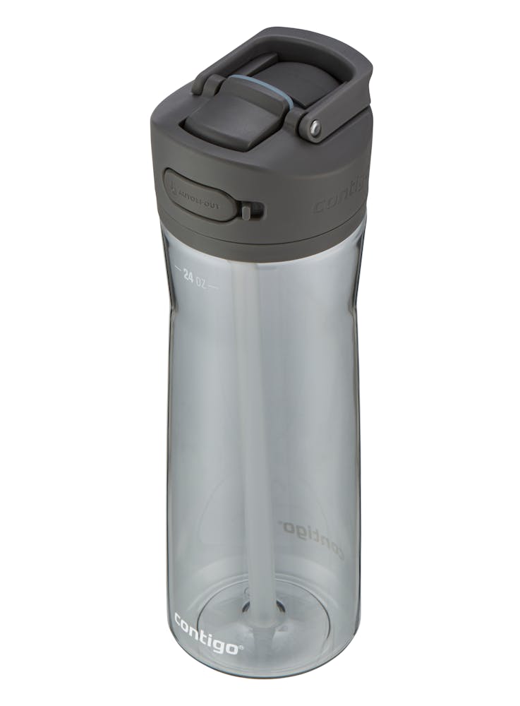 auto spout reusable water bottle
