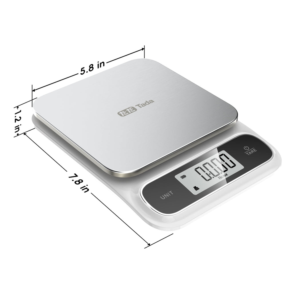 Tada 22 lb Food Kitchen Digital Scale with 0.05oz Precision IPX6 Waterproof, Type-C Charging, Ounces and Grams for We... - Image 3