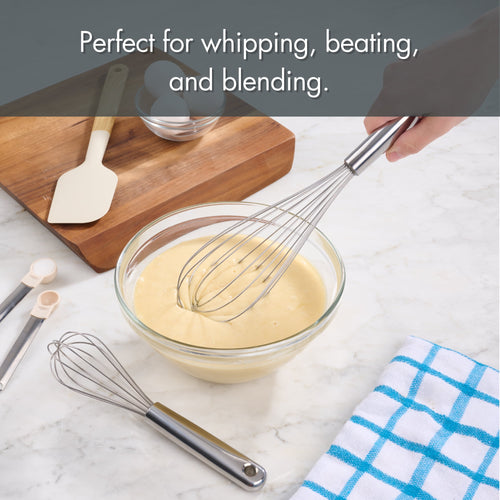 Mainstays 2 Piece Stainless Steel Balloon Whisk, 11.8 inch and 8.85 inch - Image 2