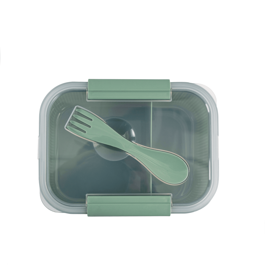 Mainstays Food Storage Bento Container, Rectangle, Green, 42oz Capacity, A Practical Choice for School Lunches and Ac... - Image 4