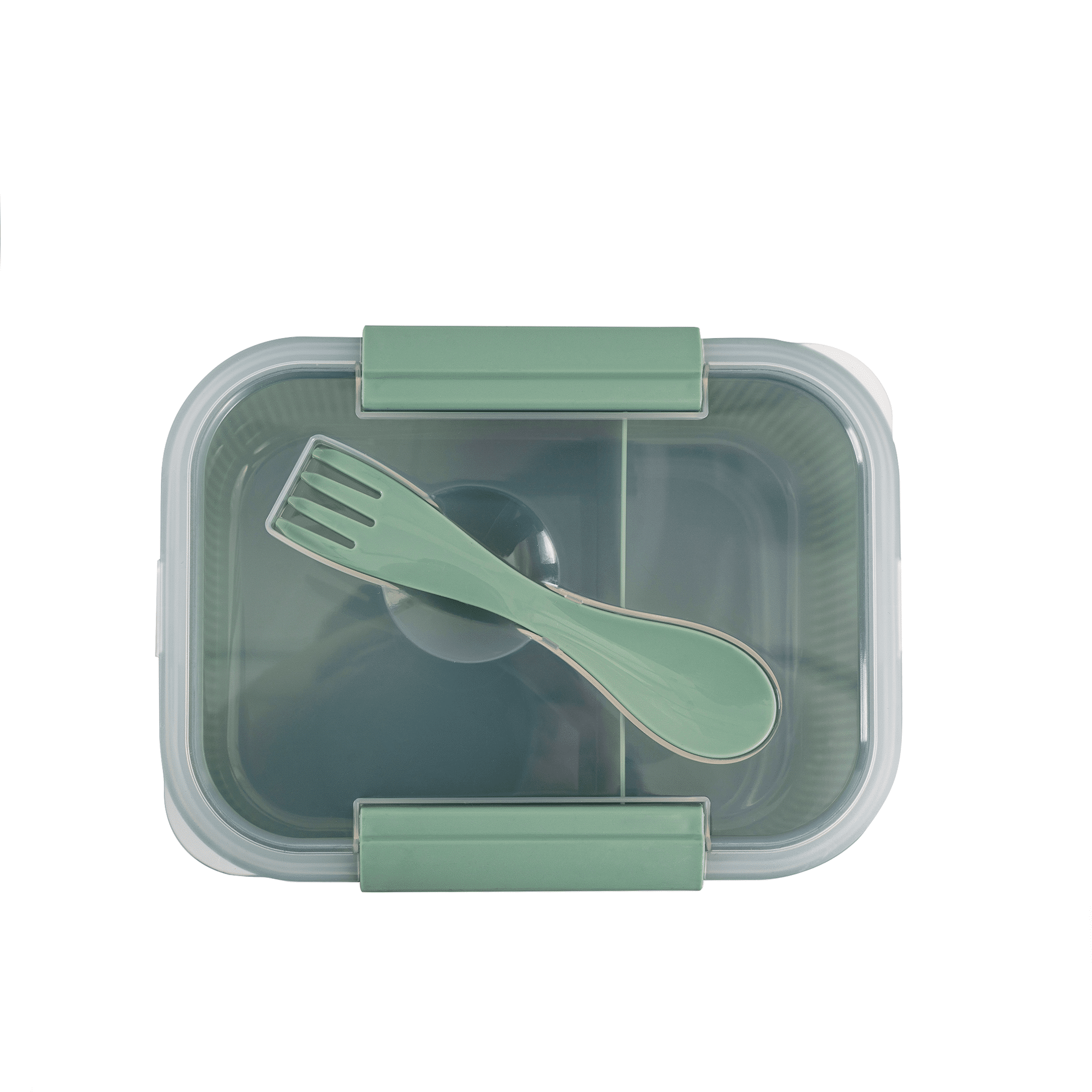 Mainstays Food Storage Bento Container, Rectangle, Green, 42oz Capacity, A Practical Choice for School Lunches and Ac... - Image 4