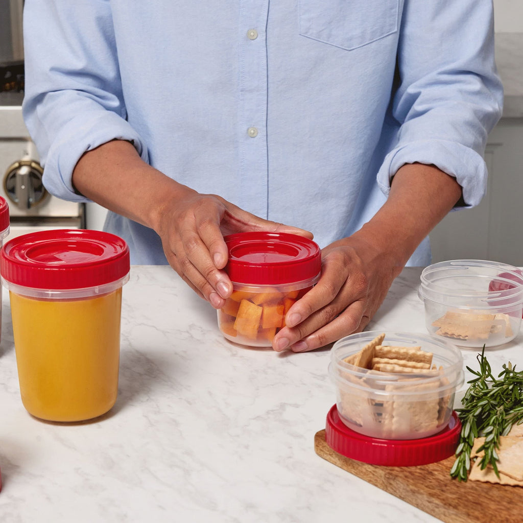 Rubbermaid Takealongs 12 Piece Food Storage Set, Red - Image 4