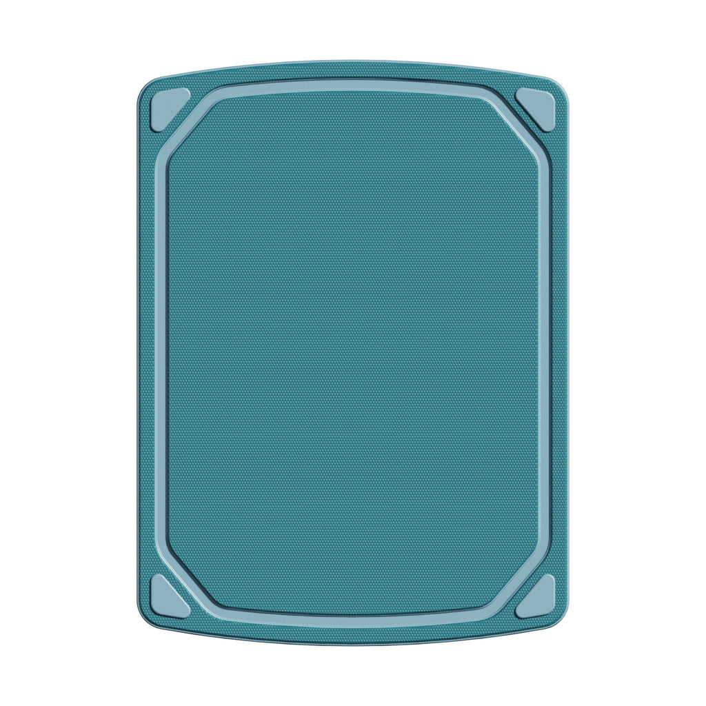 Mainstays 2 Pieces 8.5 x 11 and 10 x 14 Non-Slip Recycled Poly Cutting Board, Blue Color - Image 2