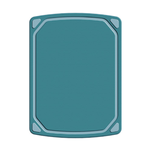 Mainstays 2 Pieces 8.5 x 11 and 10 x 14 Non-Slip Recycled Poly Cutting Board, Blue Color - Image 2
