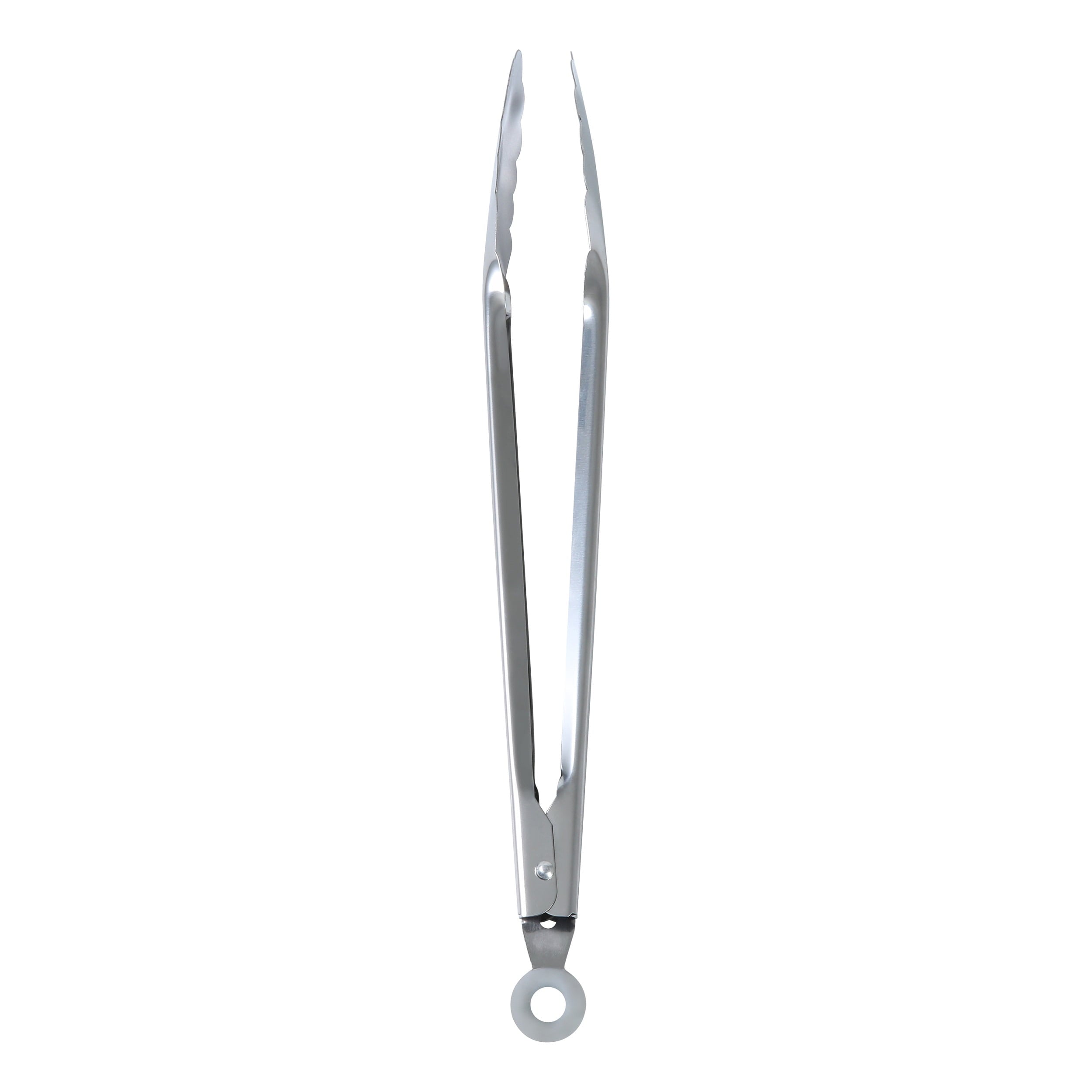 Mainstays 12 Inch Stainless Steel Locking Cooking Tongs with Lock Function - Silver - Image 5