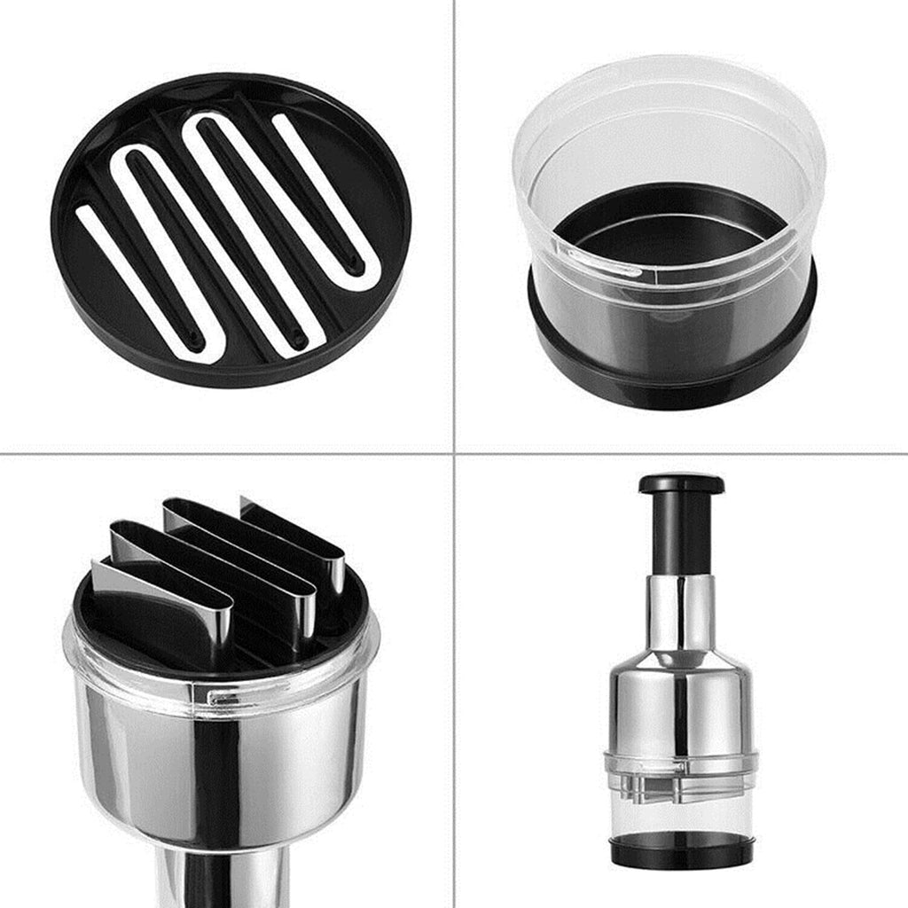 Food Chopper, Easy to Clean Manual Hand Vegetable Chopper Dicer, Onion Chopper for Veggies Garlic Salads - Image 4