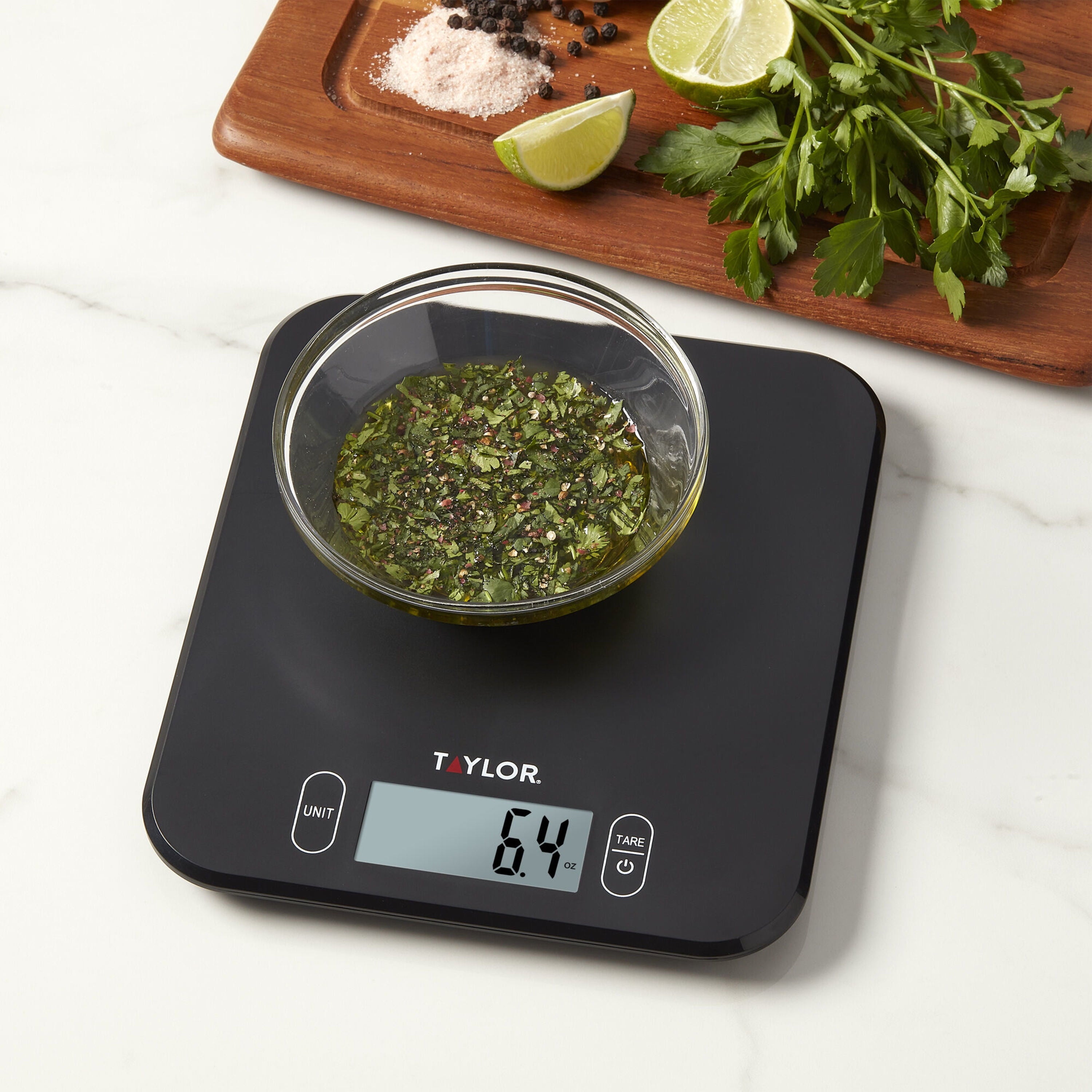 Taylor Antimicrobial 11LB Kitchen Scale Black - Image 5