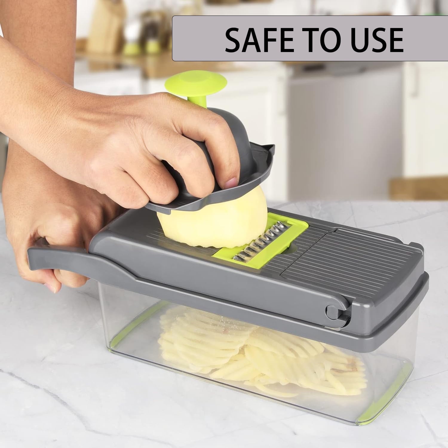 PHANCIR Vegetable Chopper, 17 in 1 Multi-Function Food Chopper, Professional Kitchen Gadget with Container - Image 5