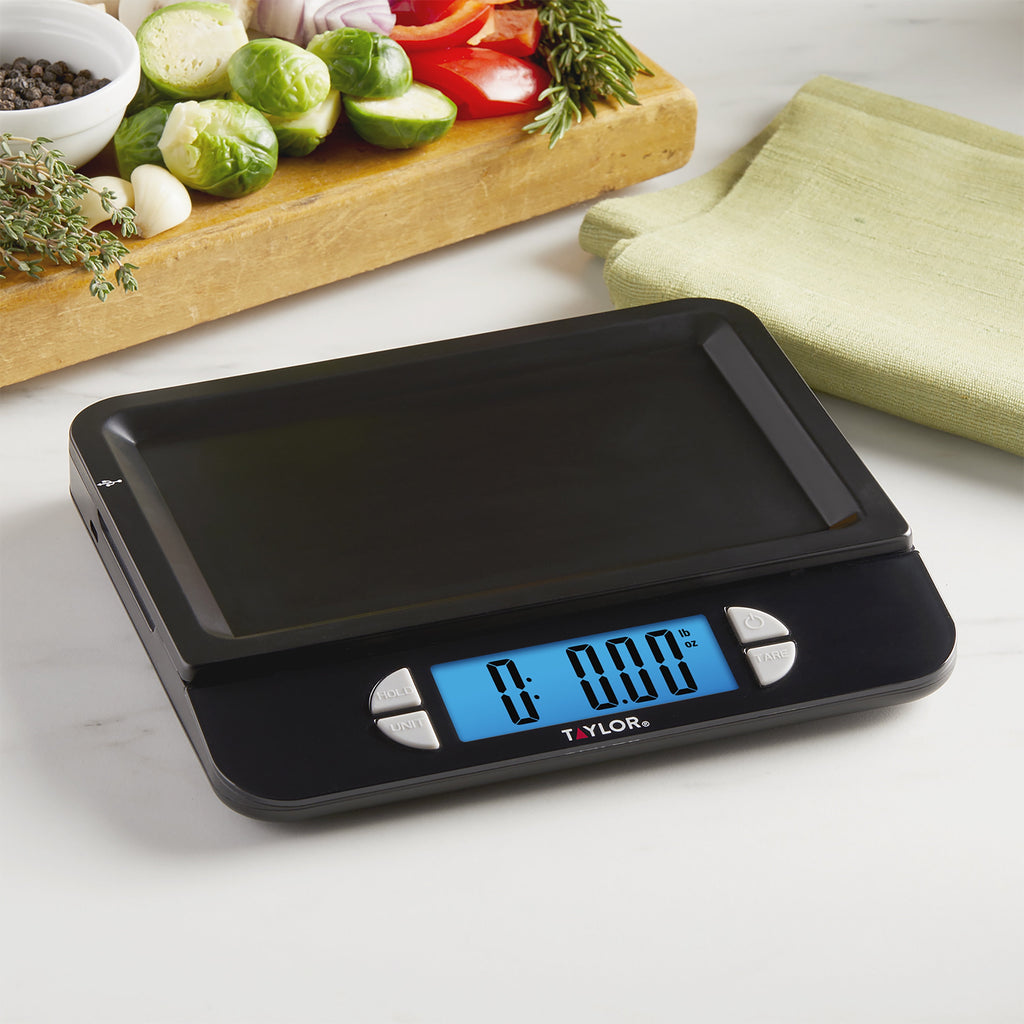 Taylor USB Rechargeable Precision Digital Kitchen Scale and Food Scale, 11 lb. Capacity Black - Image 5