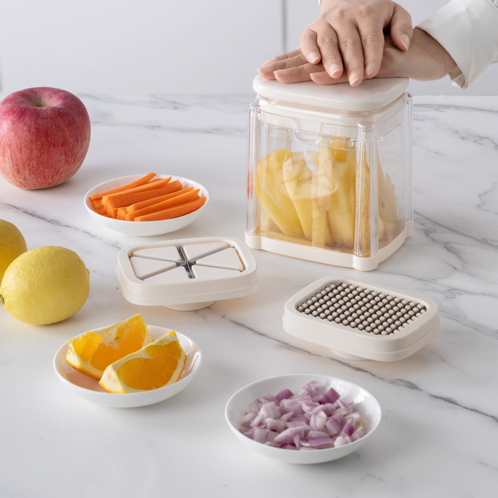 Veggie Chopper with 3 Interchangeable Blades Easy & Versatile - Image 3