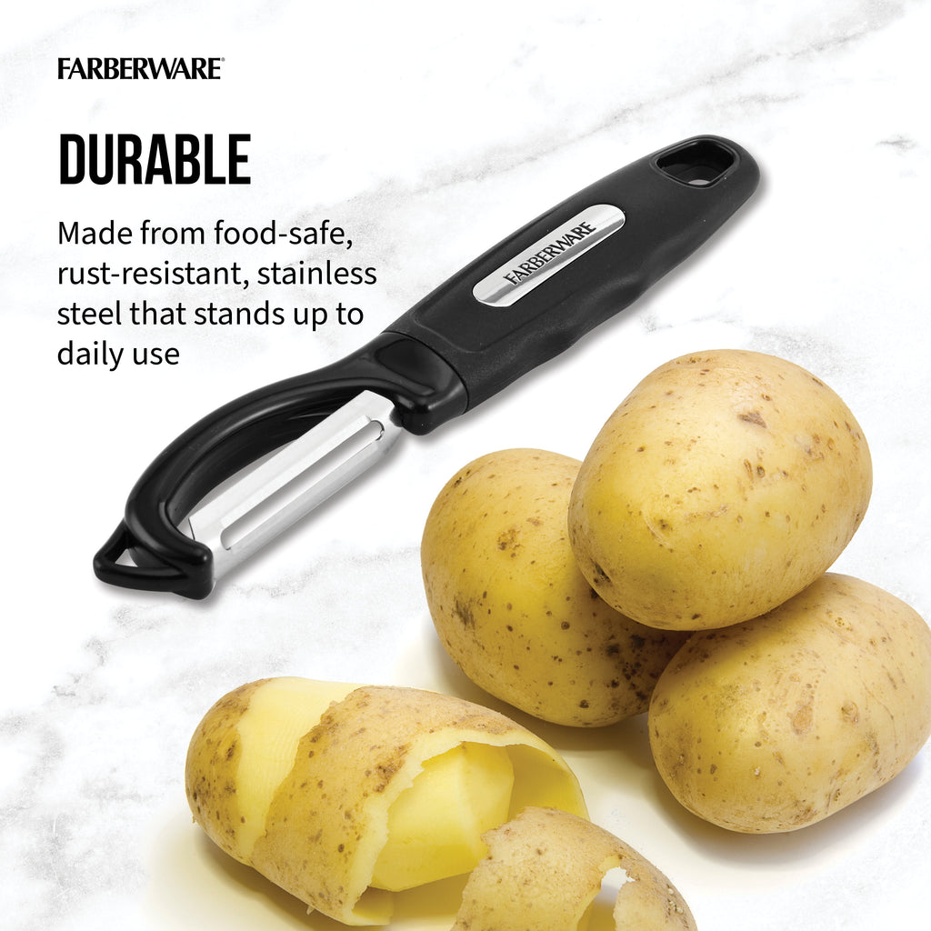 Professional Euro Peeler with Stainless Steel Blade in Black - Image 3