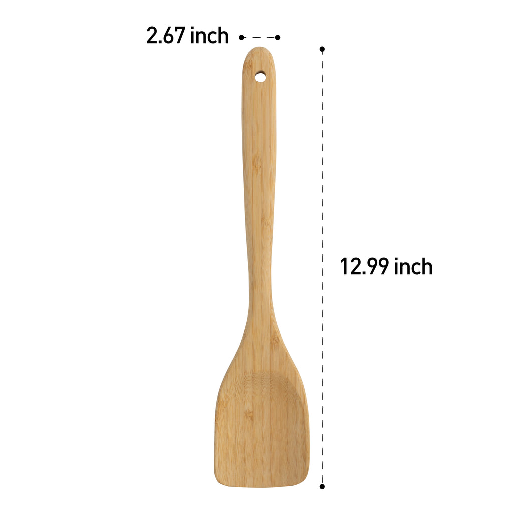 Mainstays Bamboo Turner, Crafted from Bamboo, Cooking and Kitchen, 12.99 x 2.67 x 0.59 inch. - Image 3