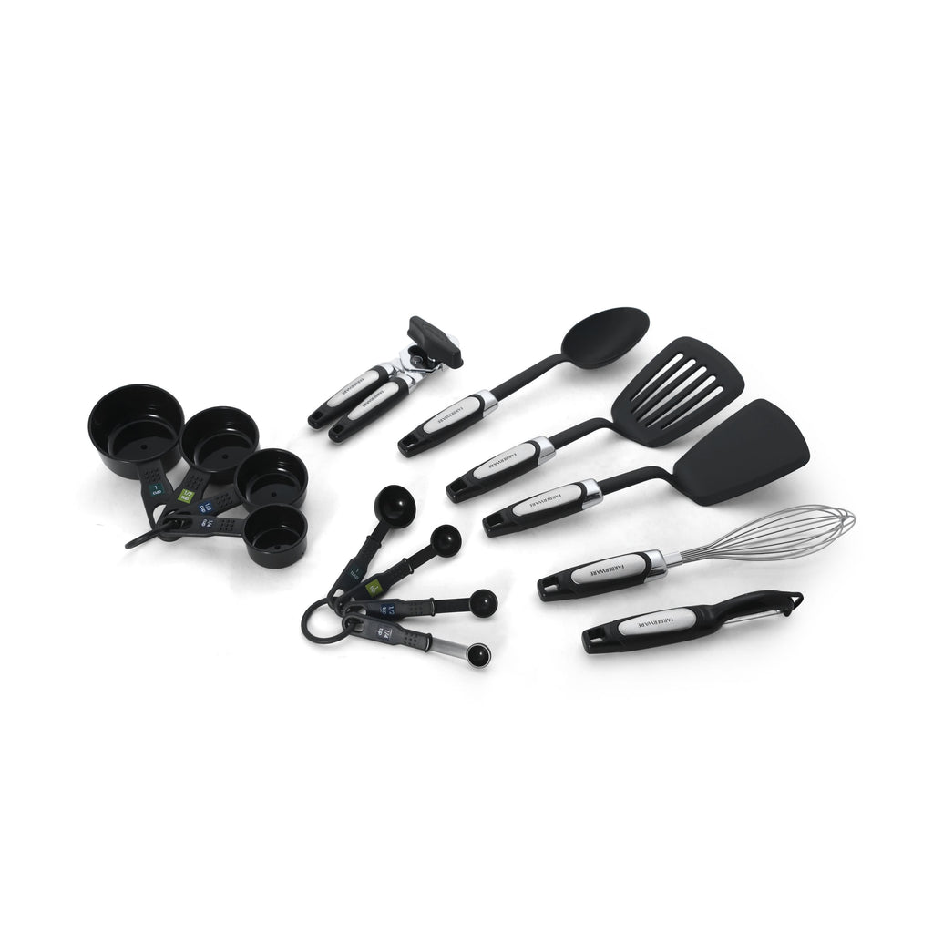 Professional 14-Piece Kitchen Tool and Gadget Kitchen Utensil Set in Black - Image 6