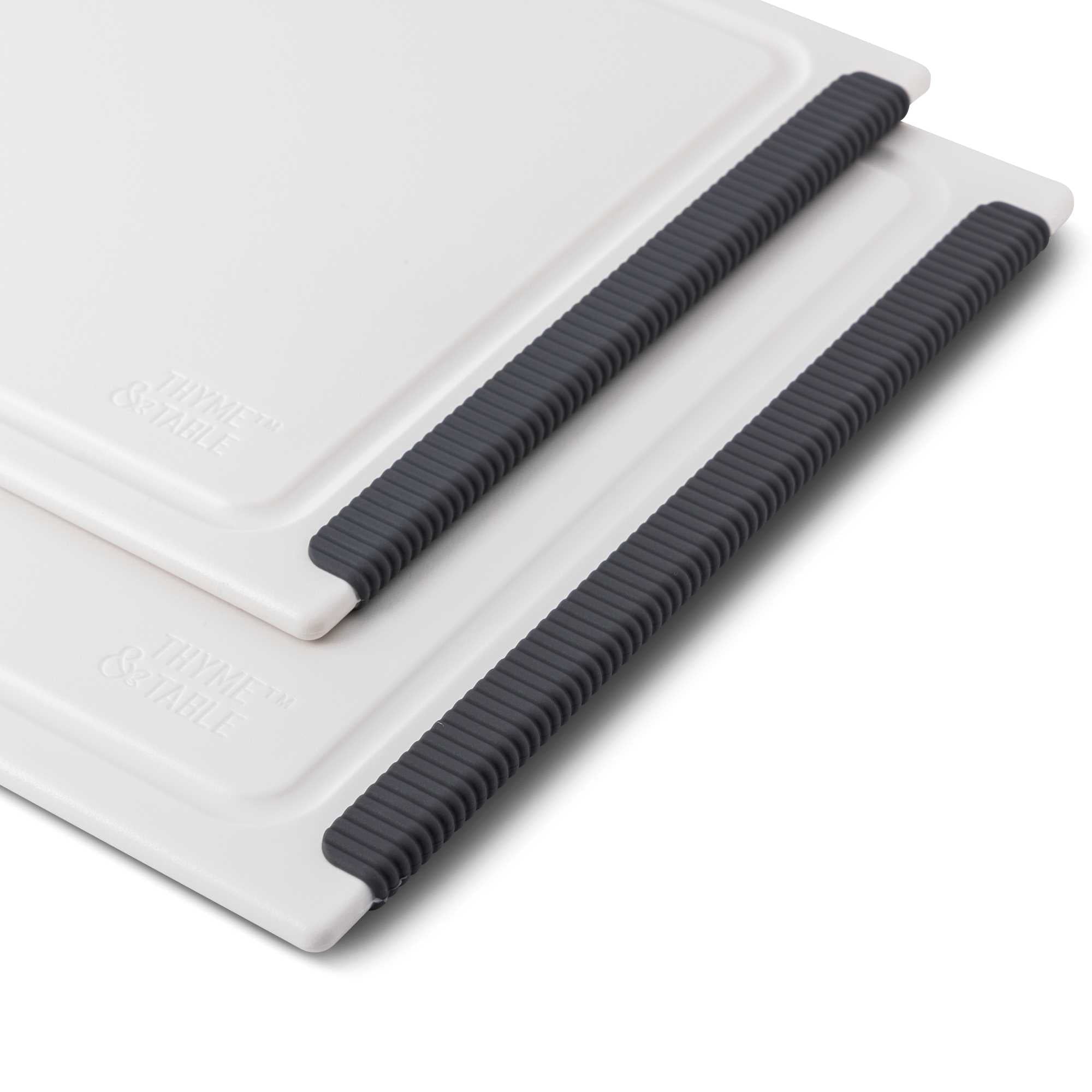 Thyme & Table 2 Piece Poly Cutting Boards White MD 10x14", LG 12x16" - Image 3