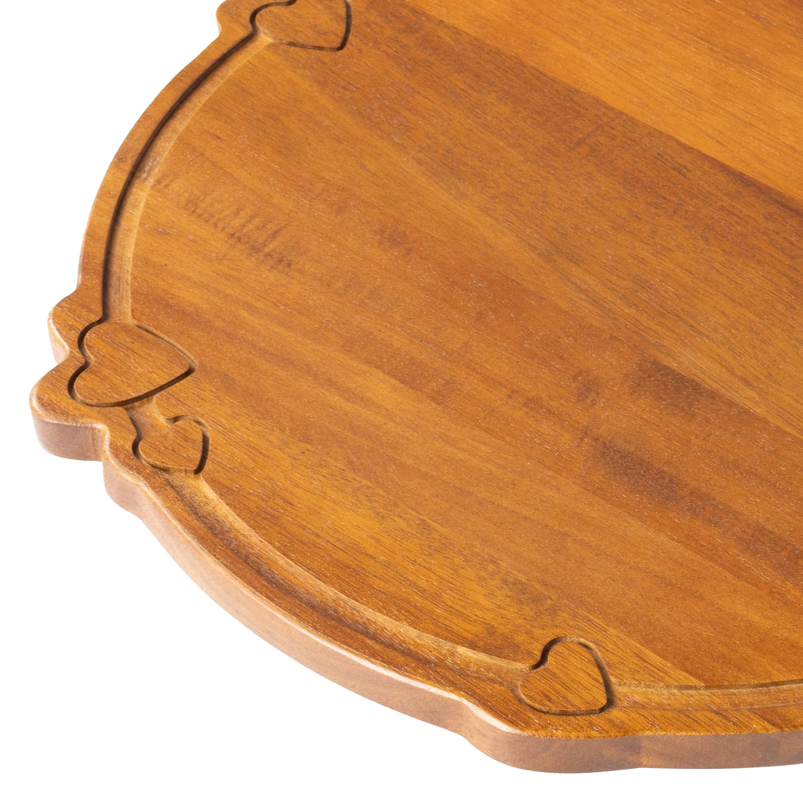 Way To Celebrate Round Wooden Charcuterie Board, Valentine's Day, Kitchen Serving, 13.32 x 13.97 x 0.59 in - Image 3