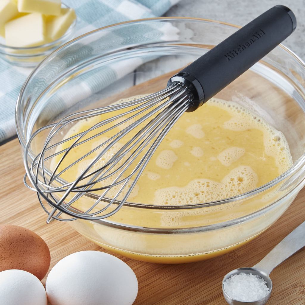 Stainless Steel Balloon Whisk with Black Handle, Dishwasher Safe - Image 2