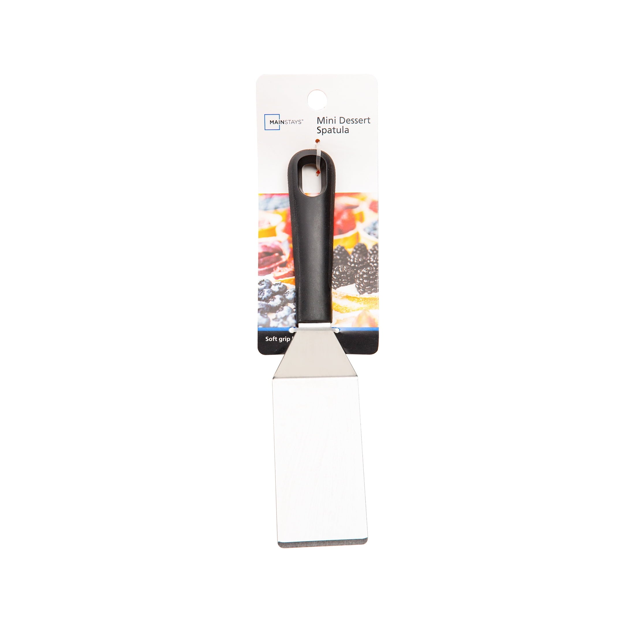Mainstays Stainless Steel Mini Dessert Spatula with Softgrip Handle for Serving Pancakes or Desserts - Image 6