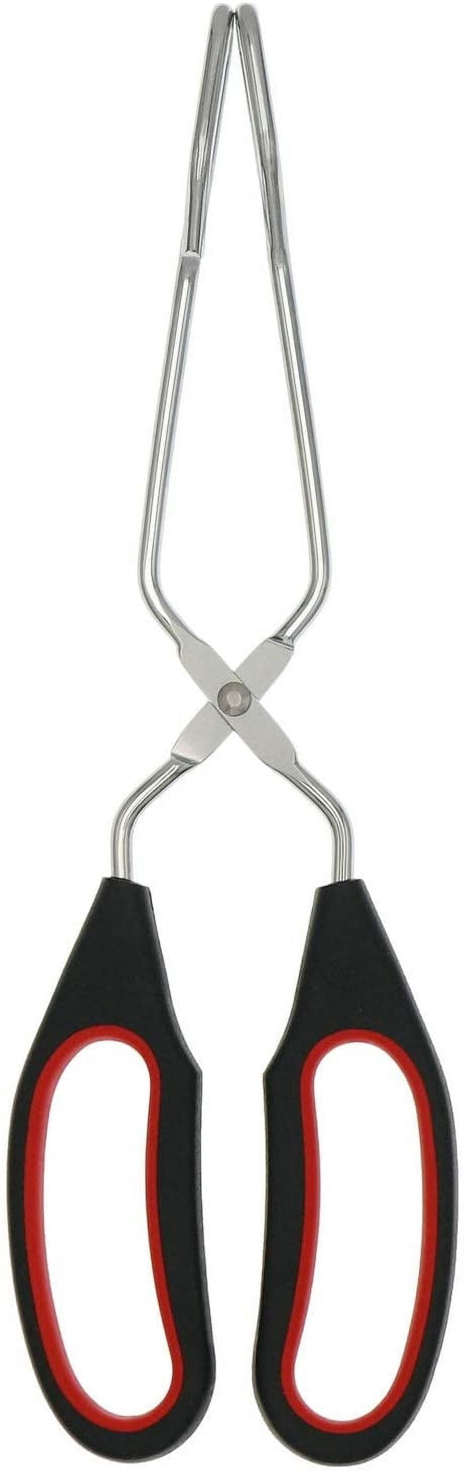 GIXUSIL Scissor 18/8(304) Stainless Steel Tongs With Plastic Silicone Kitchen Food Baking Bread Clamp BBQ Grilling Ba... - Image 3