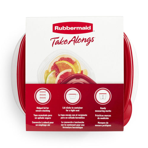 Rubbermaid 2.1 cups Clear Food Storage Container 5 pk - Image 2