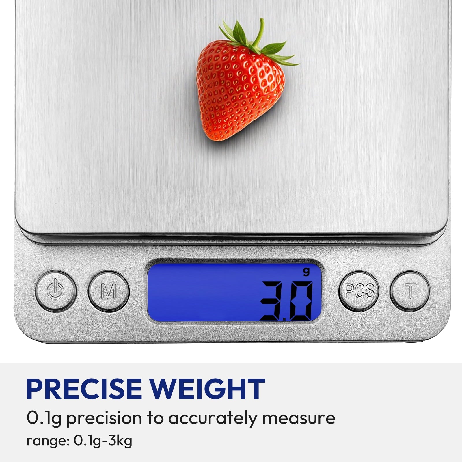 DAYBETTER 6.6lb/3kg Kitchen Scale, 0.1g Precision Digital Food Scale, for Baking, Cooking, Dieting and Meal Prep, Eas... - Image 3