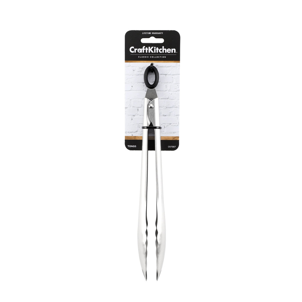 Craft Kitchen 10 Inch Stainless Steel Locking Tongs - Image 2