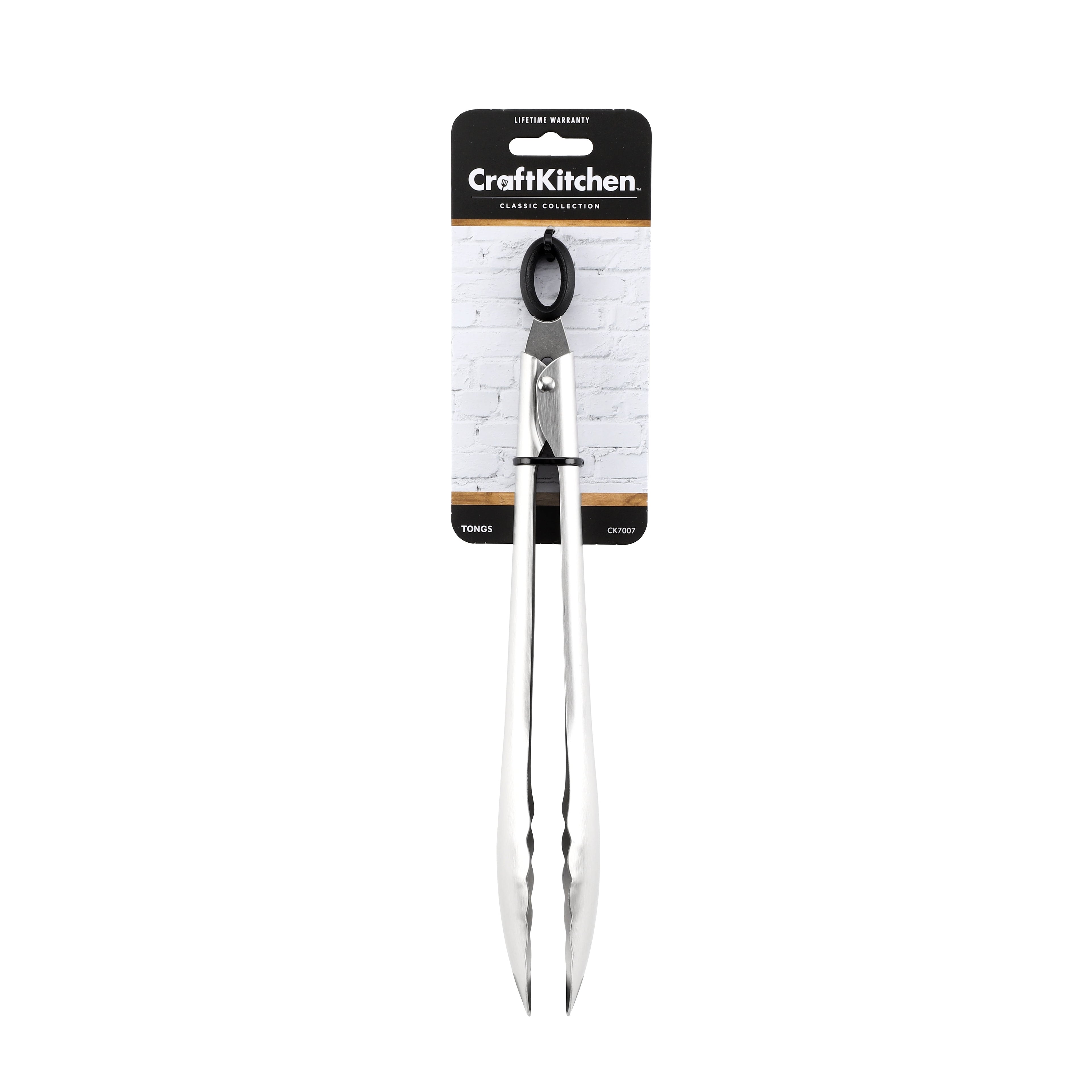 Craft Kitchen 10 Inch Stainless Steel Locking Tongs - Image 2