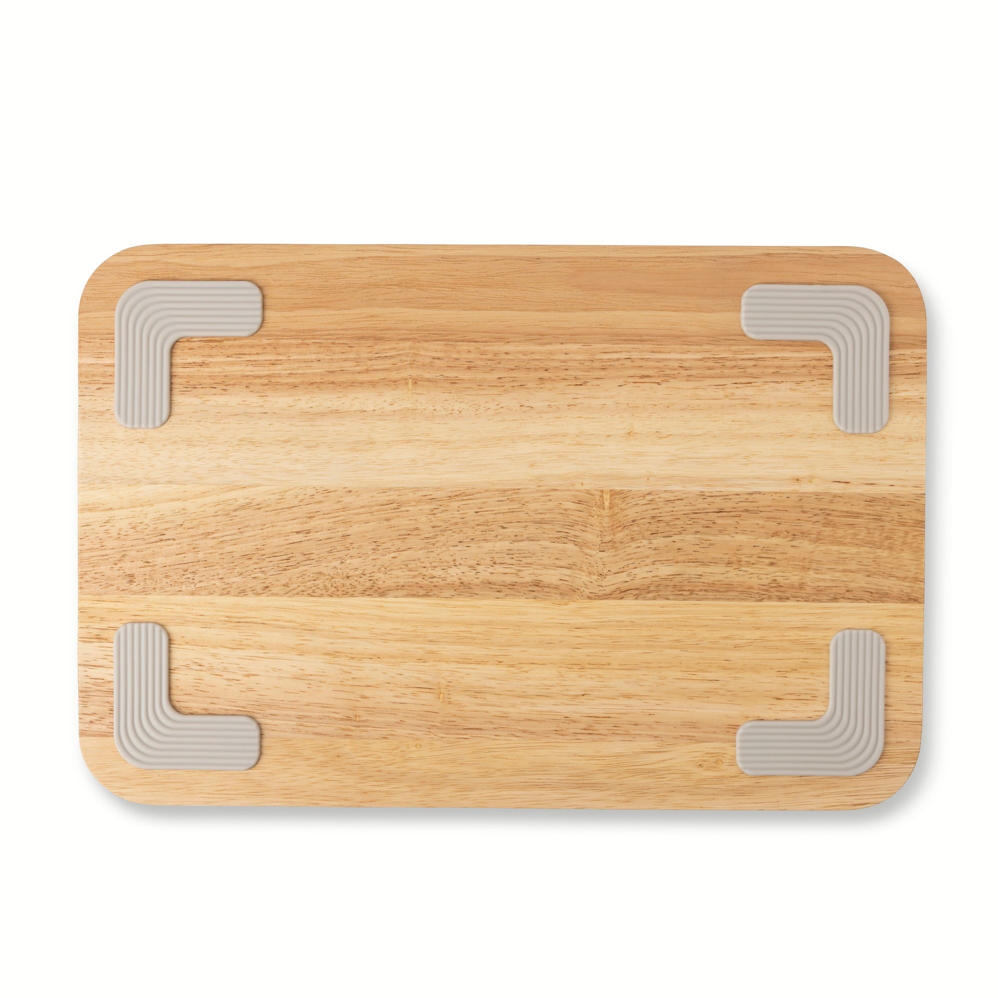 Thyme & Table Large 12" x18" Rubberwood Cutting Board with Shaped Anti-Slip Grips - Image 3